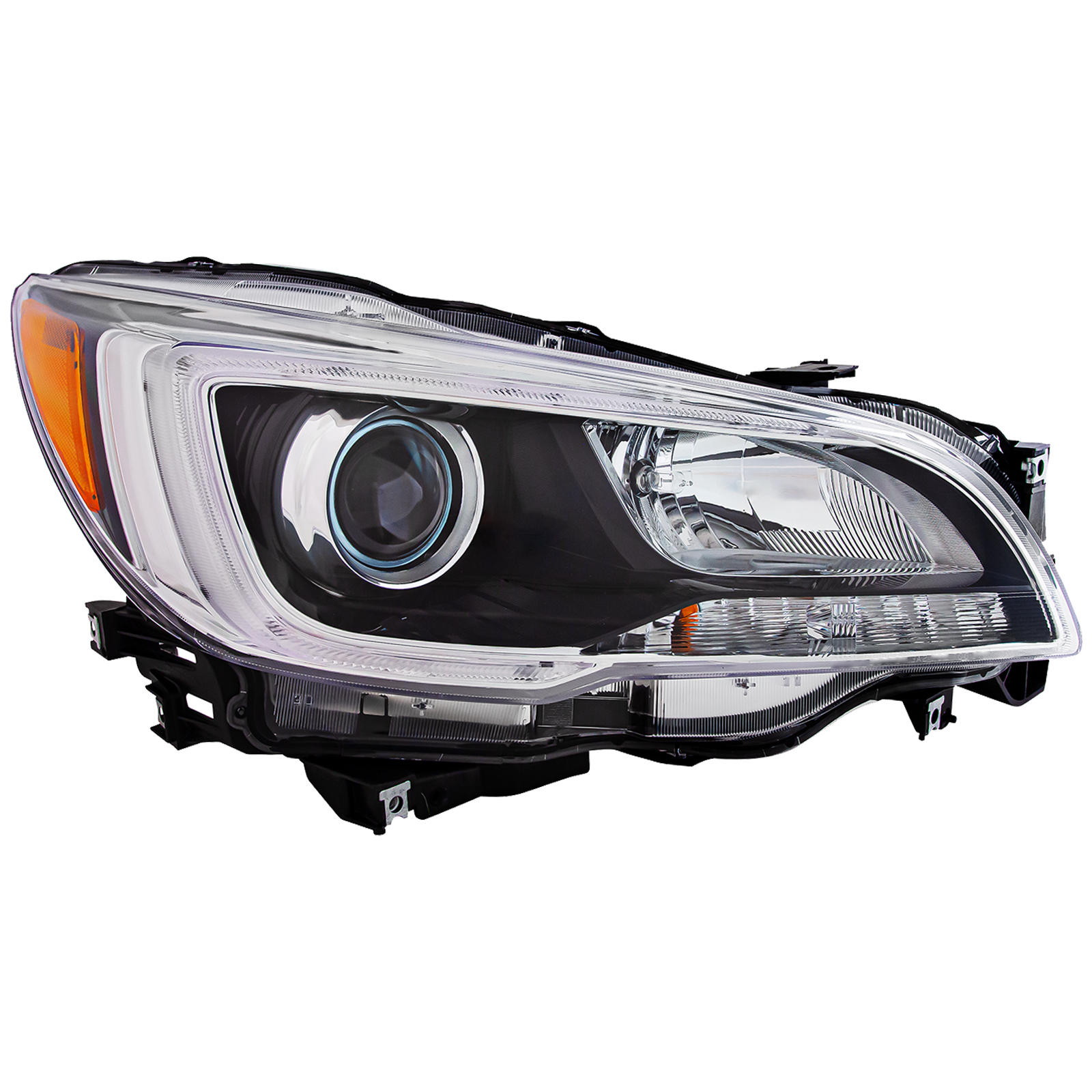 Right Passenger Side Headlight For 15-17 Subaru Legacy, 15-17 Subaru Outback; CAPA Certified