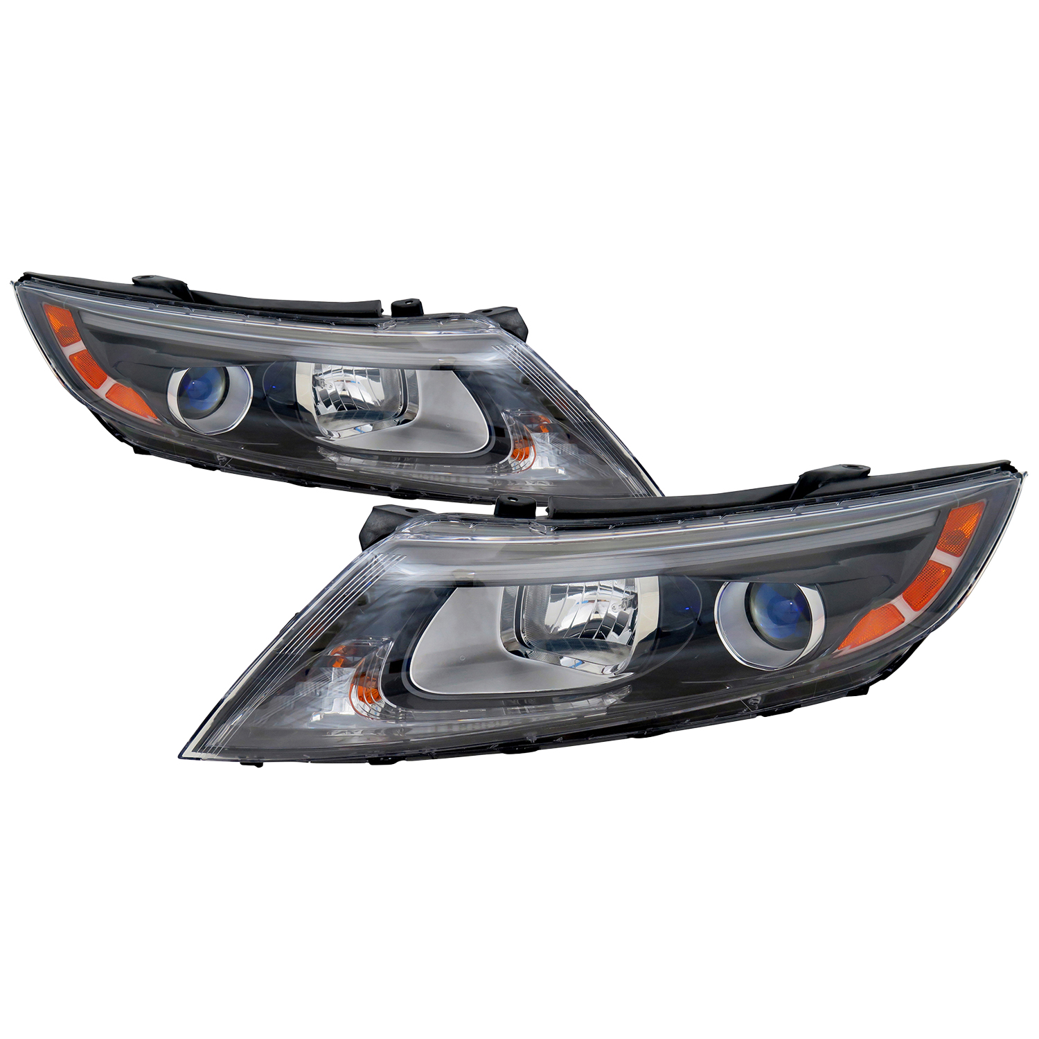 Headlight Set For 14-15 Kia Optima; CAPA Certified
