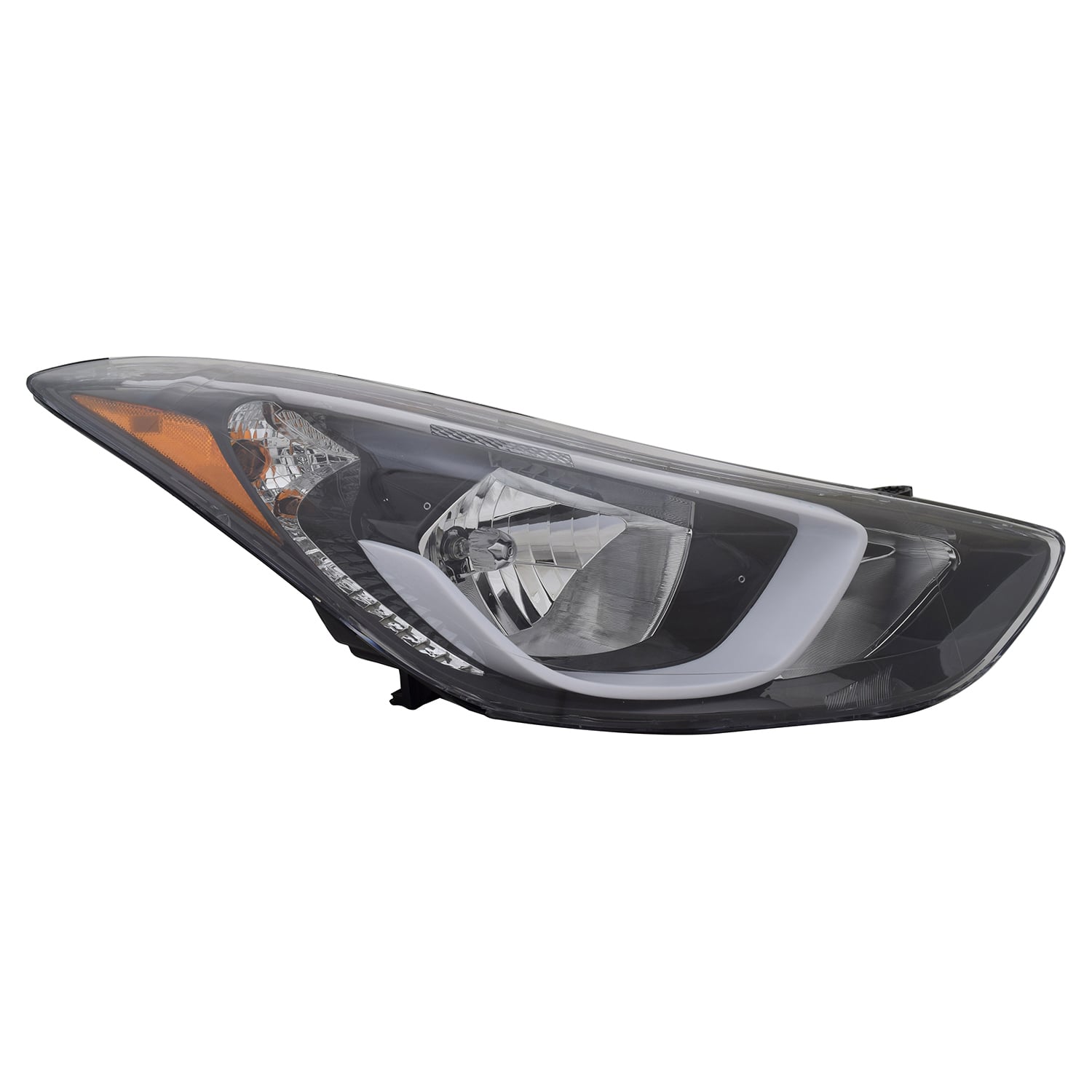 Right Passenger Side Headlight For 14-16 Elantra Hyundai, 14-16 Hyundai Elantra; CAPA Certified