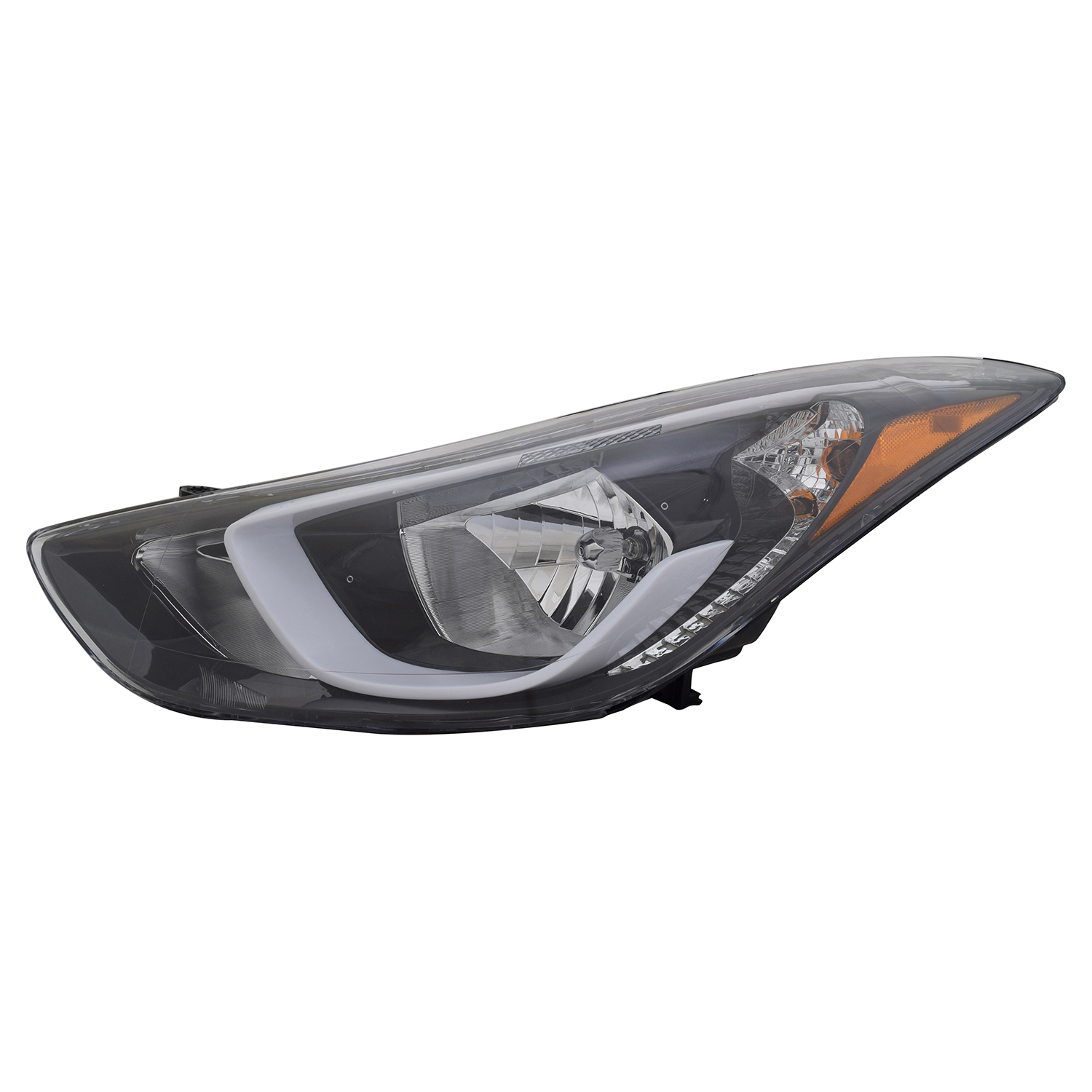 Left Driver Side Headlight For 14-16 Elantra Hyundai, 14-16 Hyundai Elantra; CAPA Certified