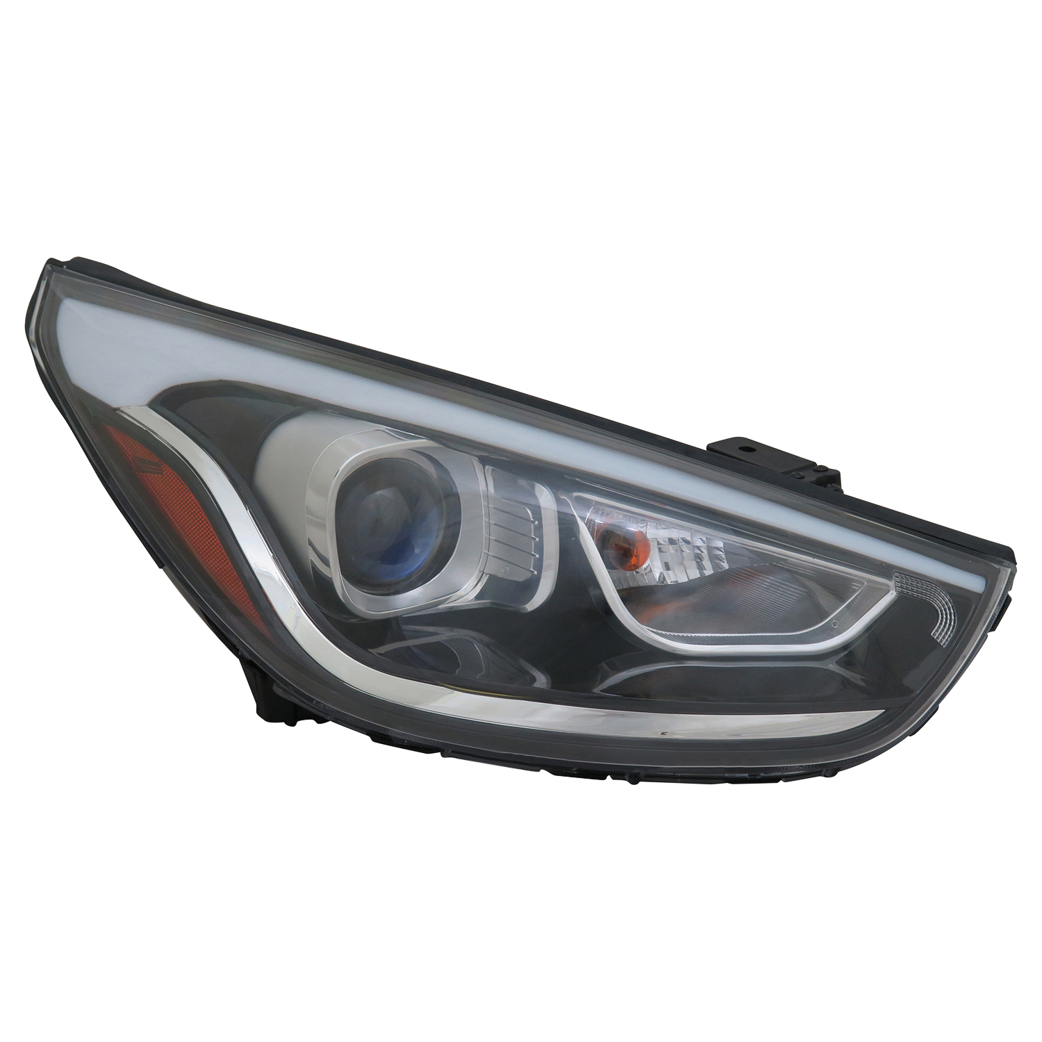 Right Passenger Side Headlight For 14-15 Hyundai Tucson; CAPA Certified