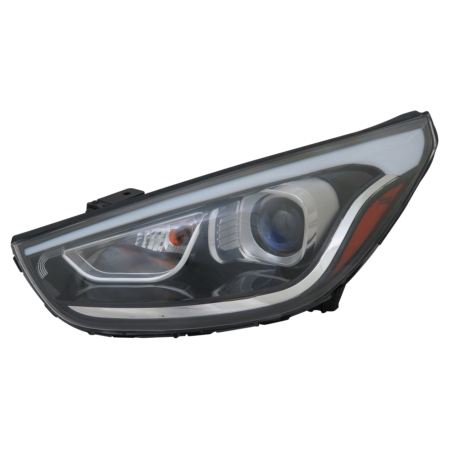 Left Driver Side Headlight For 14-15 Hyundai Tucson; CAPA Certified