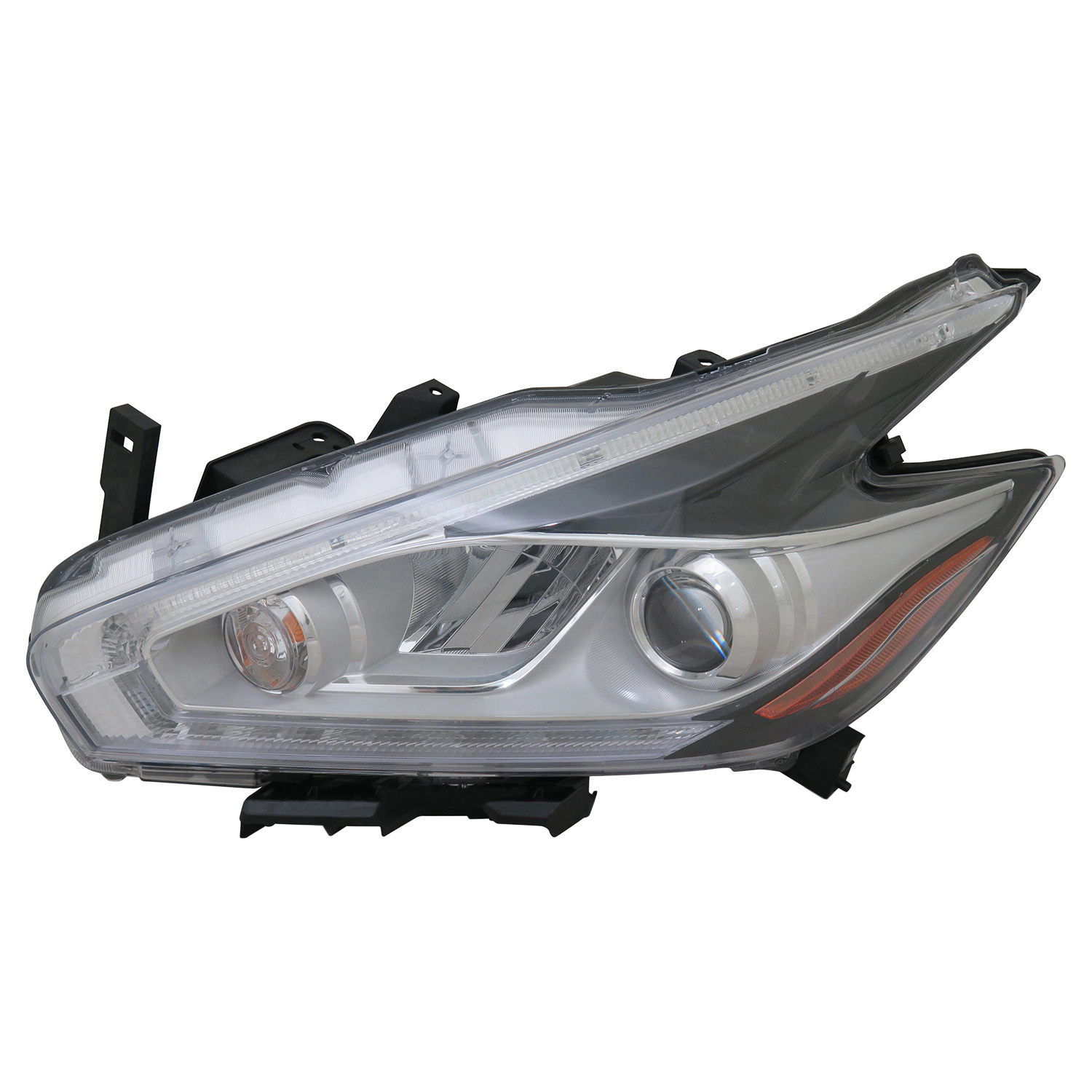 Left Driver Side Headlight For 15-18 Nissan Murano; CAPA Certified
