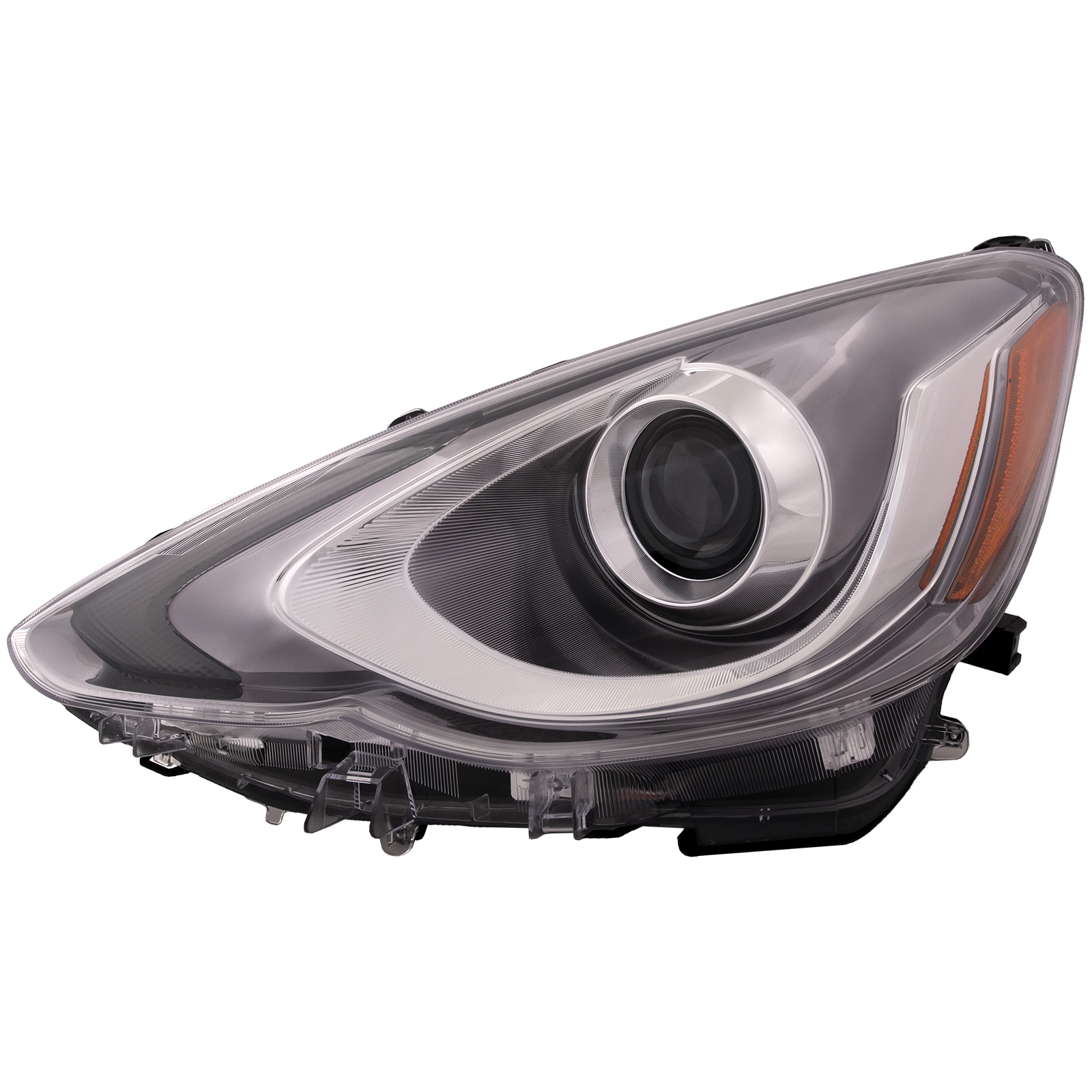 Left Driver Side Headlight For 15-17 Toyota Prius C; CAPA Certified