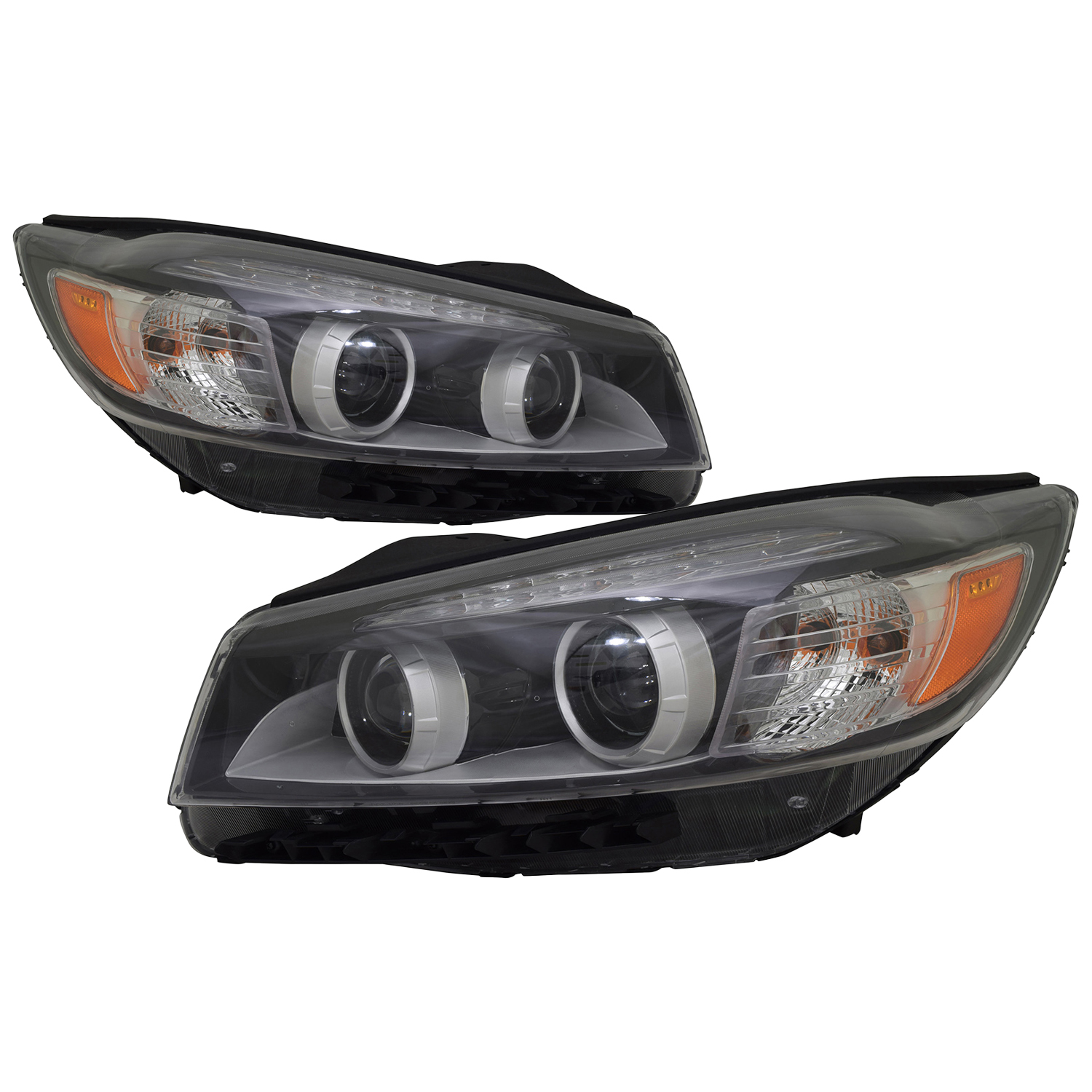 Headlight Set For 16-18 Kia Sorento; CAPA Certified