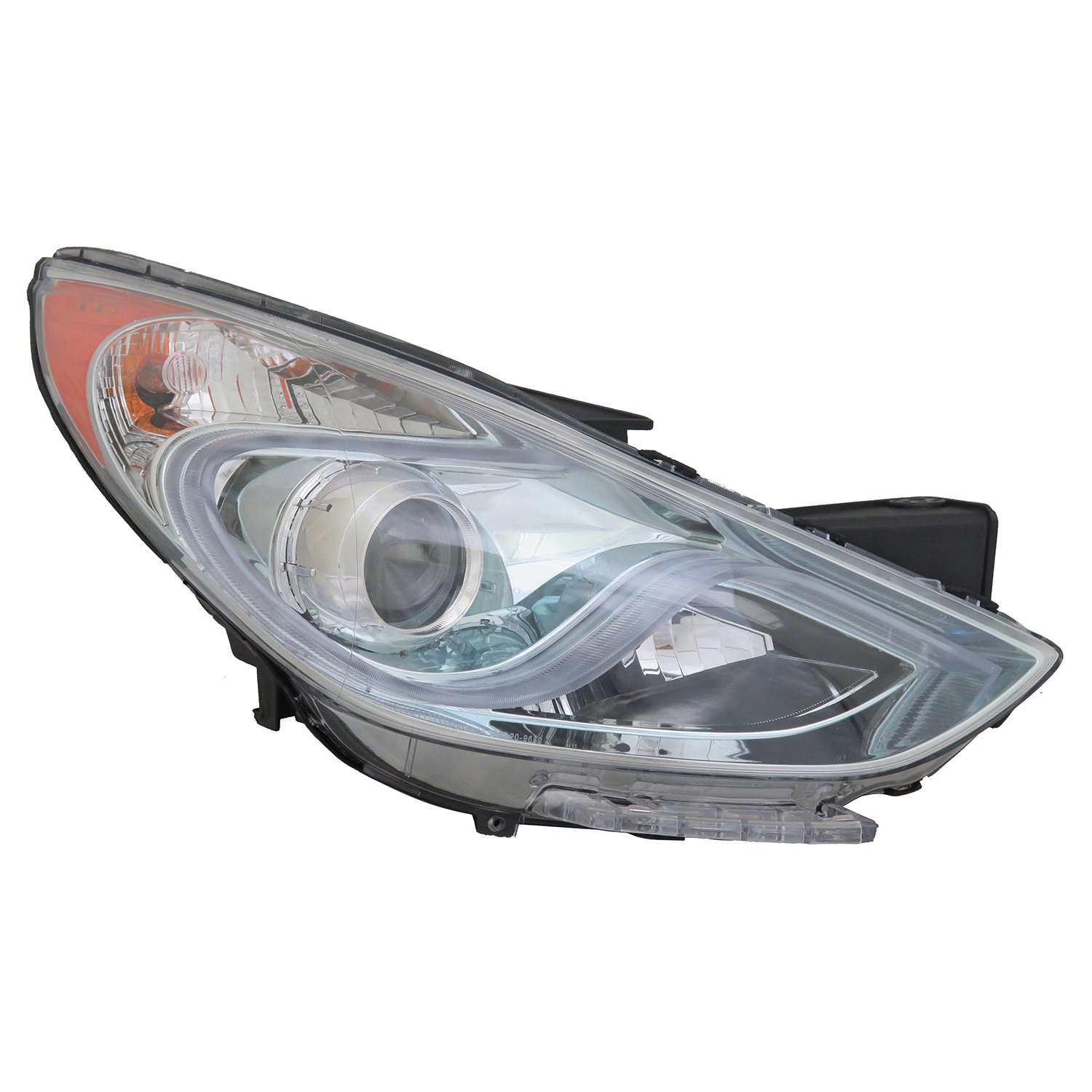 Right Passenger Side Headlight For 11-15 Hyundai Sonata; CAPA Certified