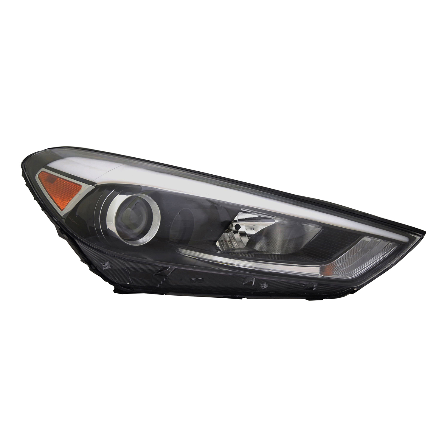 Right Passenger Side Headlight For 16-18 Hyundai Tucson; CAPA Certified