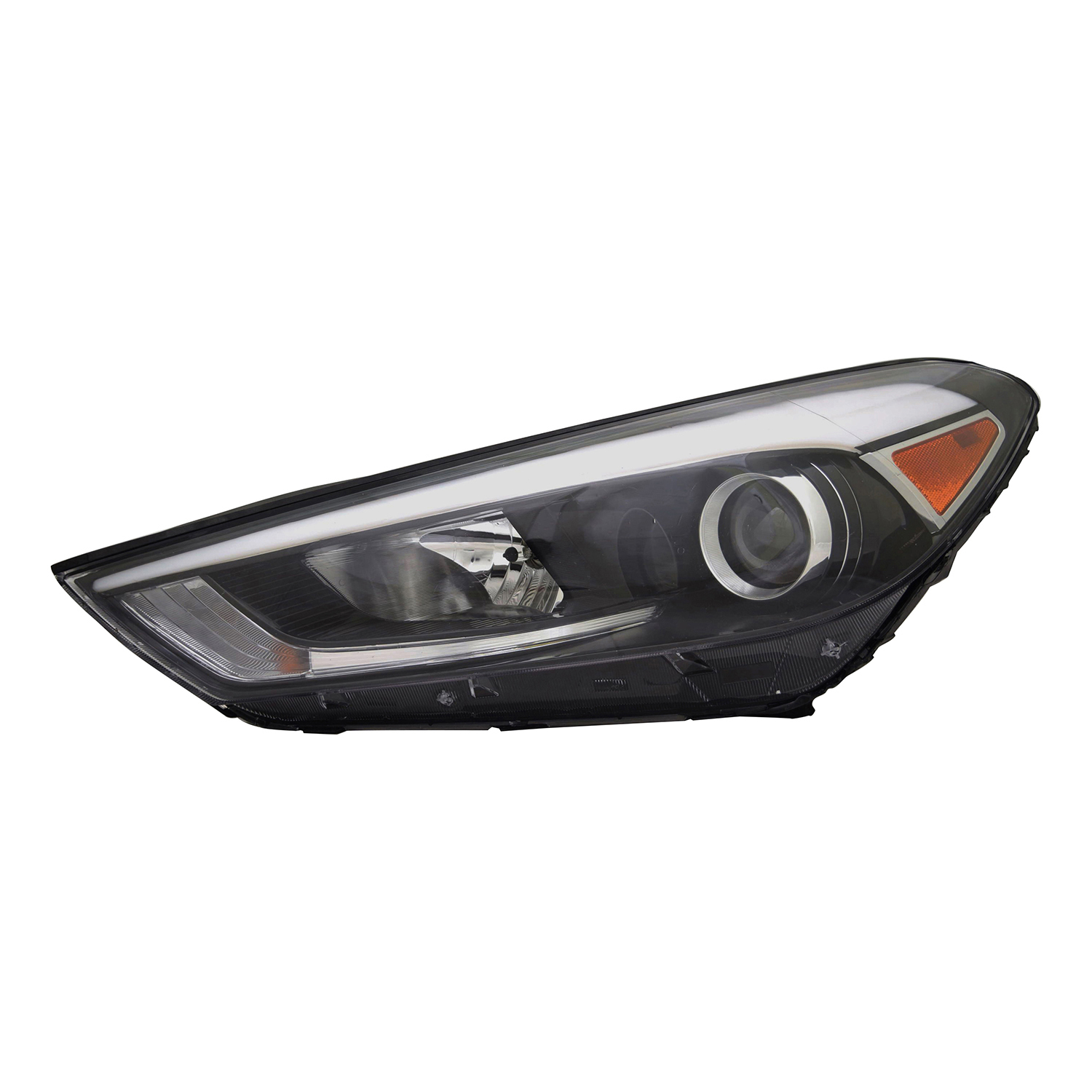 Left Driver Side Headlight For 16-18 Hyundai Tucson; CAPA Certified