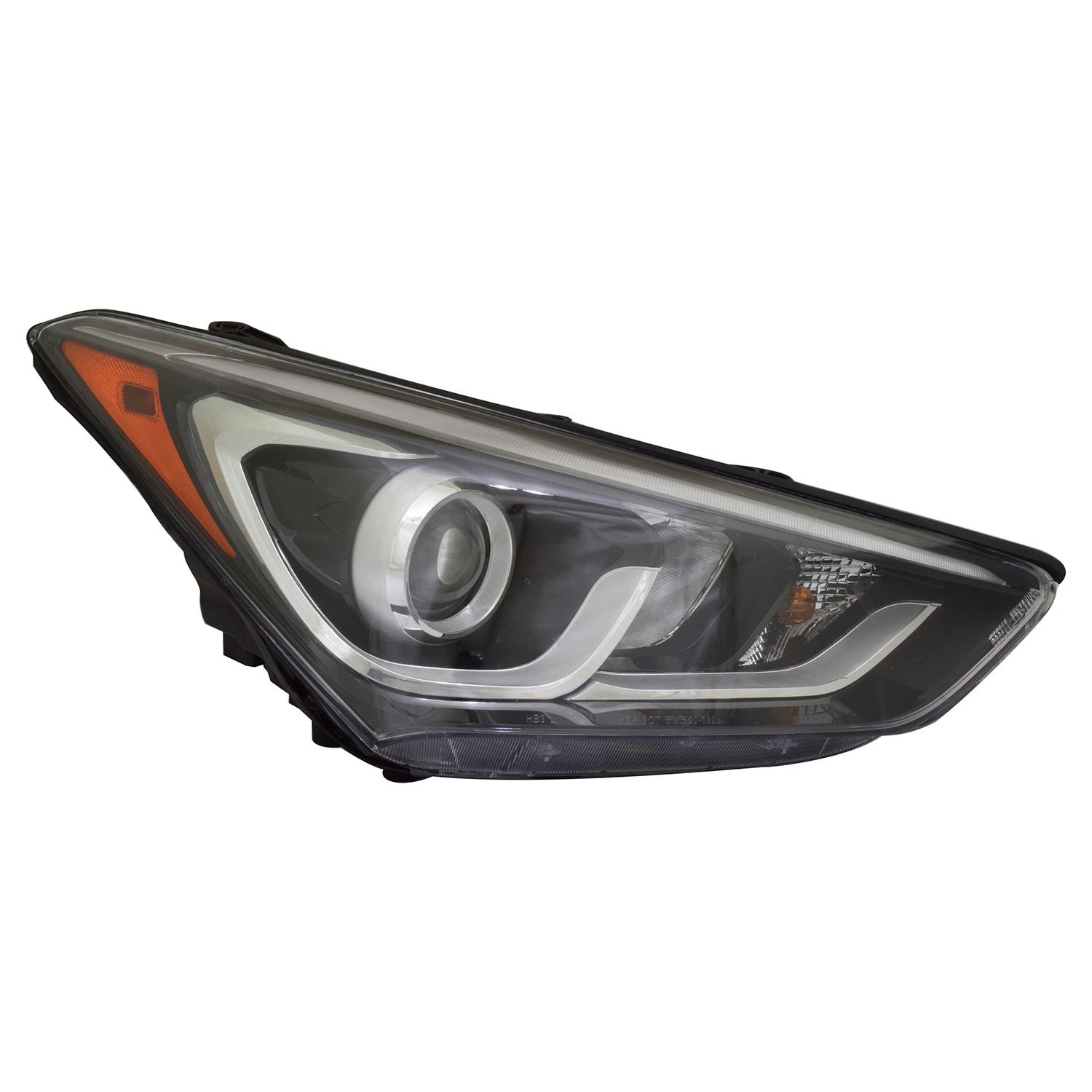 Right Passenger Side Headlight For 17-18 Hyundai Santa Fe Sport; CAPA Certified