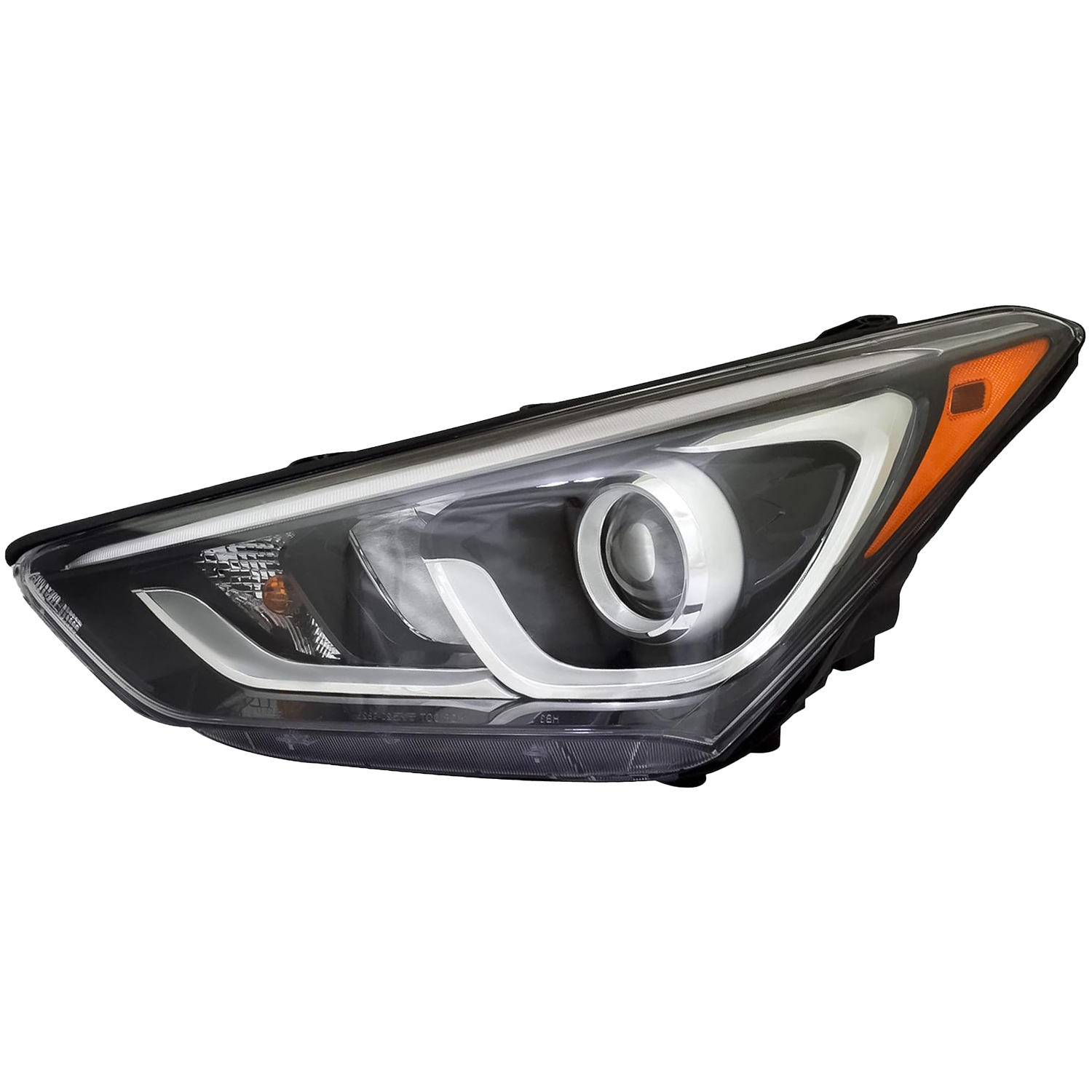 Left Driver Side Headlight For 17-18 Hyundai Santa Fe Sport; CAPA Certified