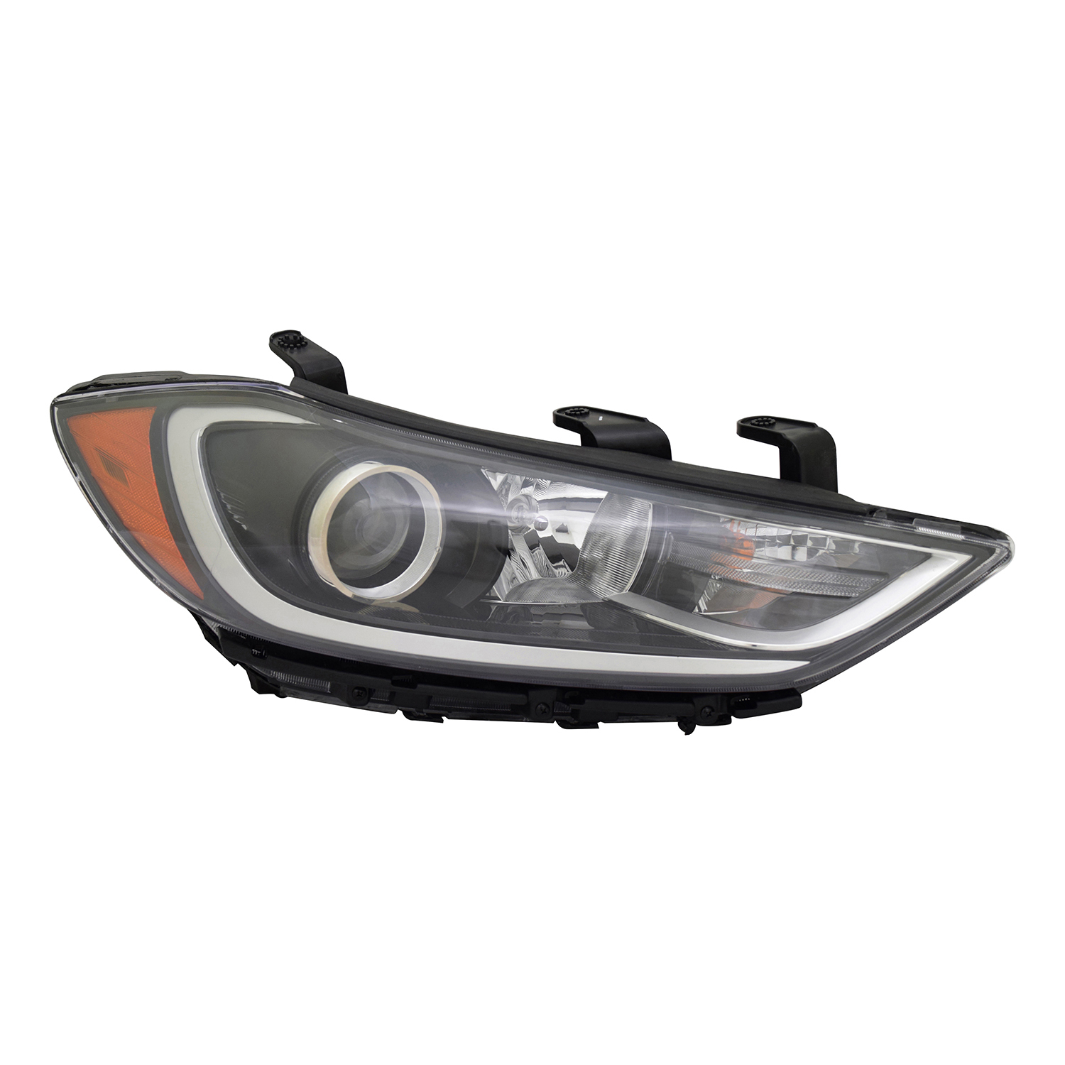 Right Passenger Side Headlight For 17-18 Elantra Hyundai, 17-18 Hyundai Elantra; CAPA Certified