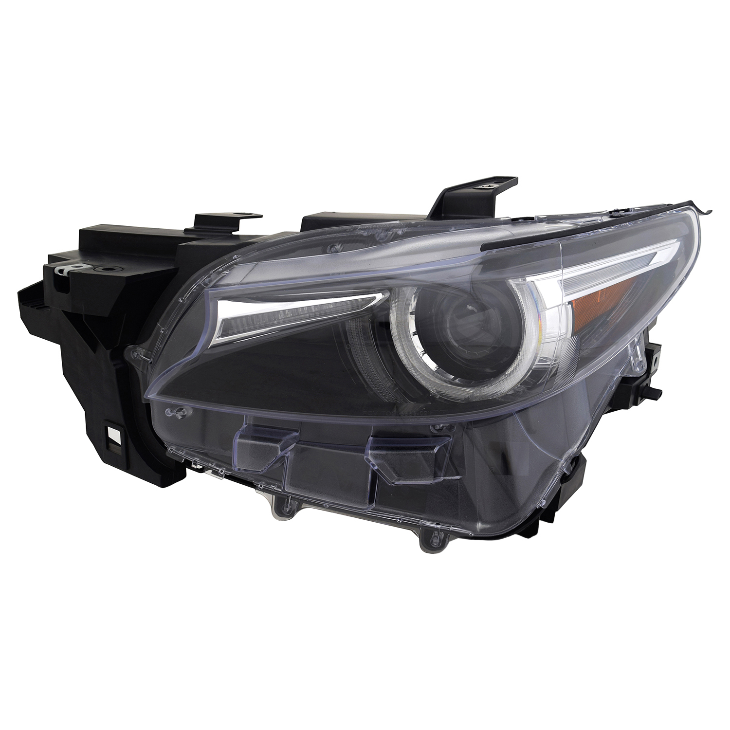 Left Driver Side Headlight For 16-21 Mazda CX-9; CAPA Certified