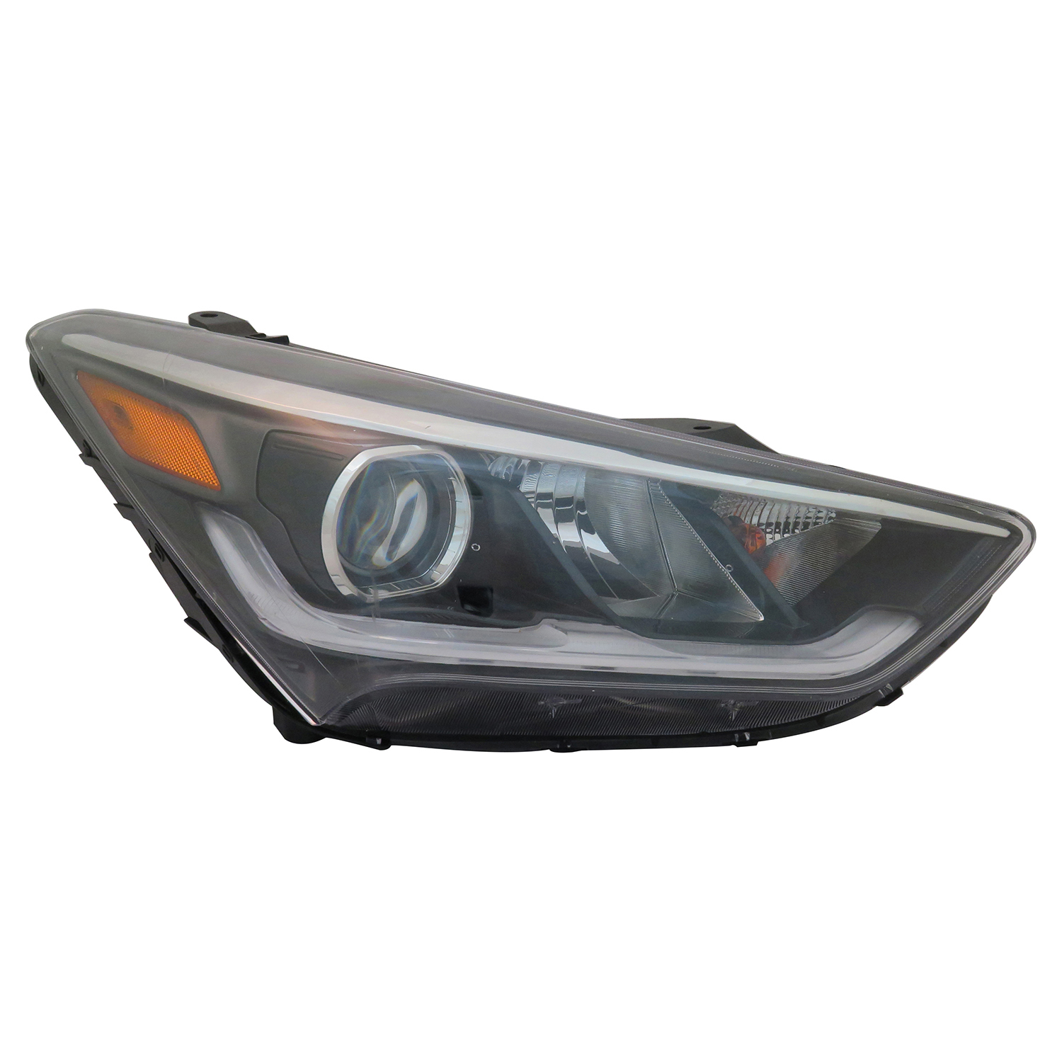 Right Passenger Side Headlight For 17-19 Hyundai Santa Fe, 17-19 Hyundai Santa Fe XL; CAPA Certified