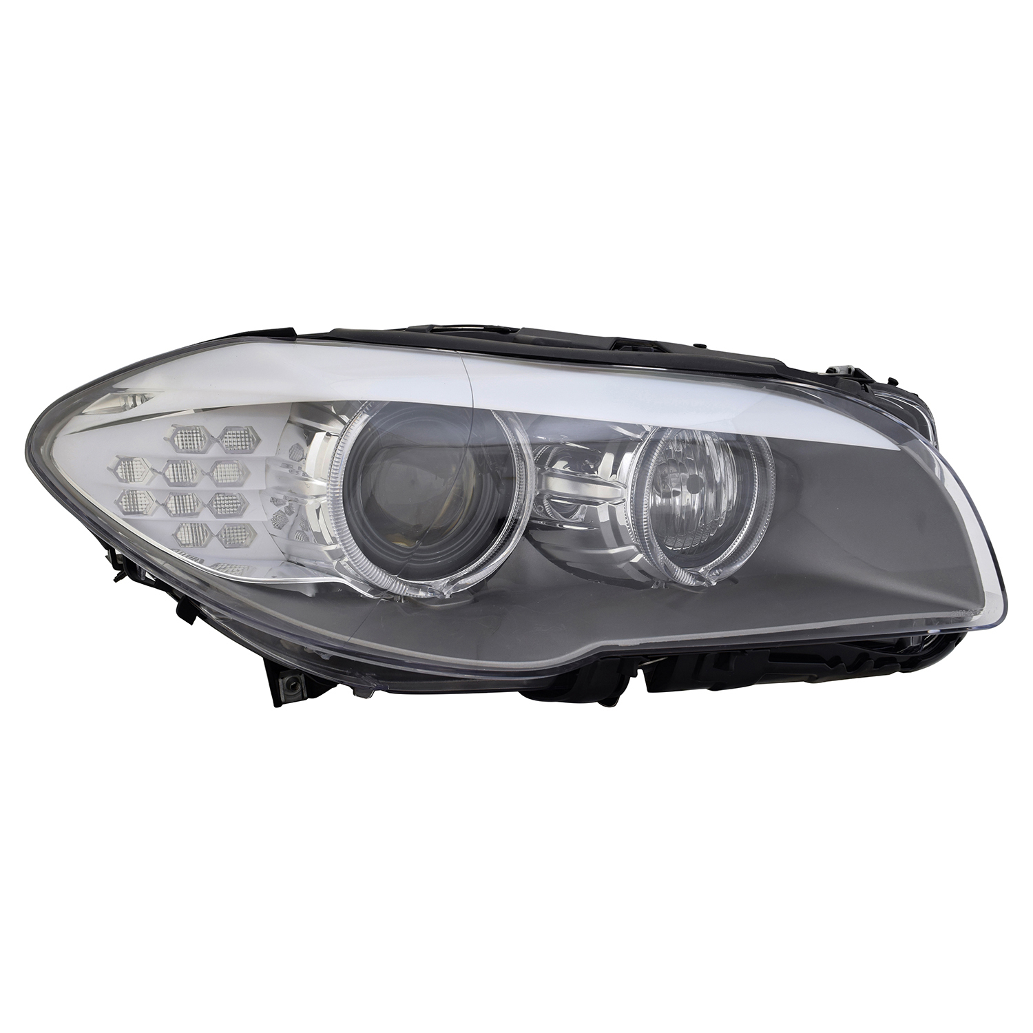 Right Passenger Side Headlight For 11-13 BMW 528i, 11-13 BMW 535i, 11-13 BMW 550i; CAPA Certified