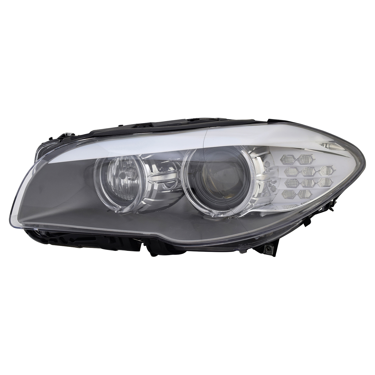 Left Driver Side Headlight For 11-13 BMW 528i, 11-13 BMW 535i, 11-13 BMW 550i; CAPA Certified