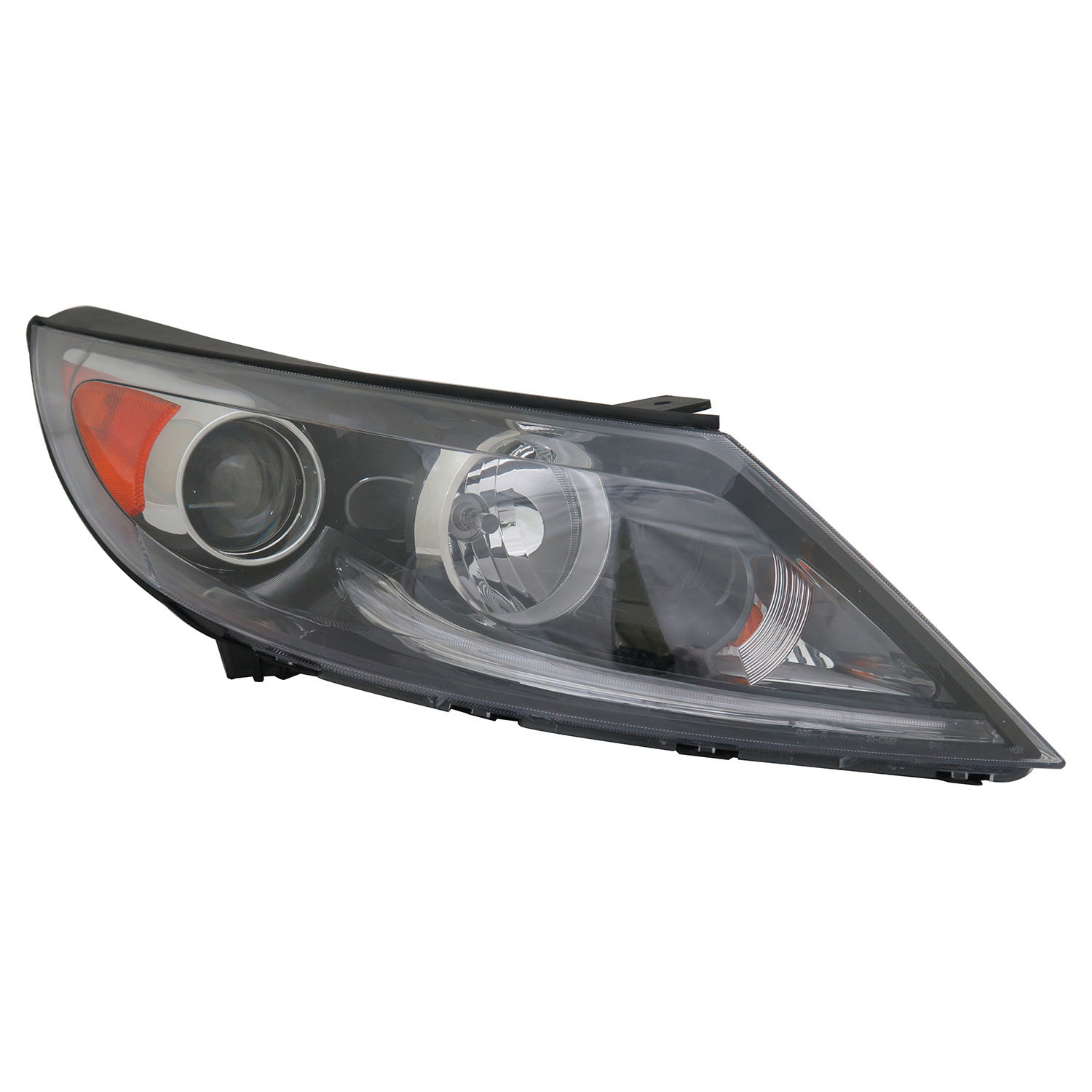Right Passenger Side Headlight For 13-16 Kia Sportage; CAPA Certified