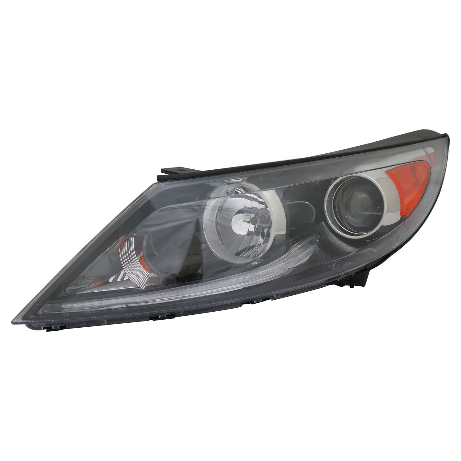 Left Driver Side Headlight For 13-16 Kia Sportage; CAPA Certified