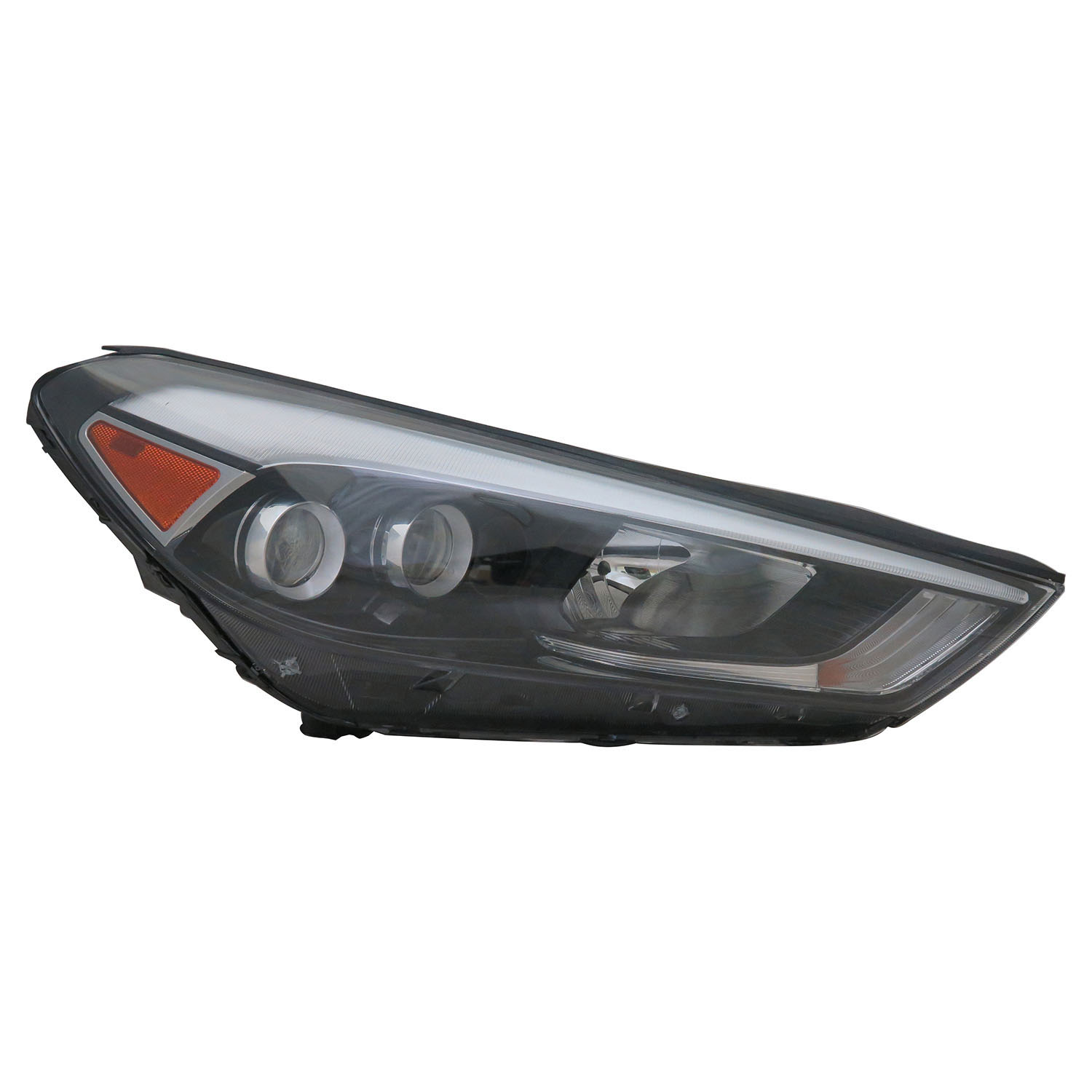 Right Passenger Side Headlight For 16-18 Hyundai Tucson; CAPA Certified