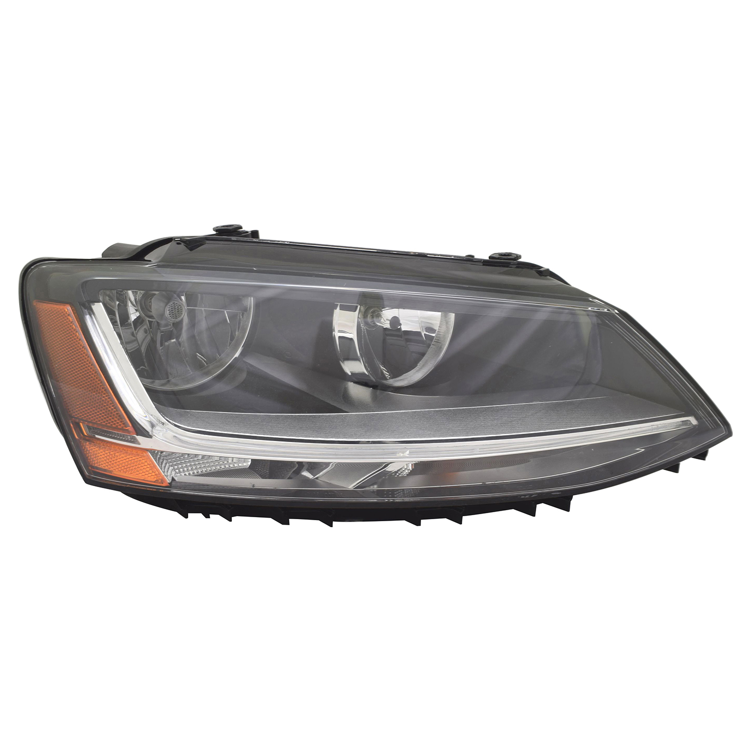 Right Passenger Side Headlight For 15-18 Volkswagen Jetta; CAPA Certified