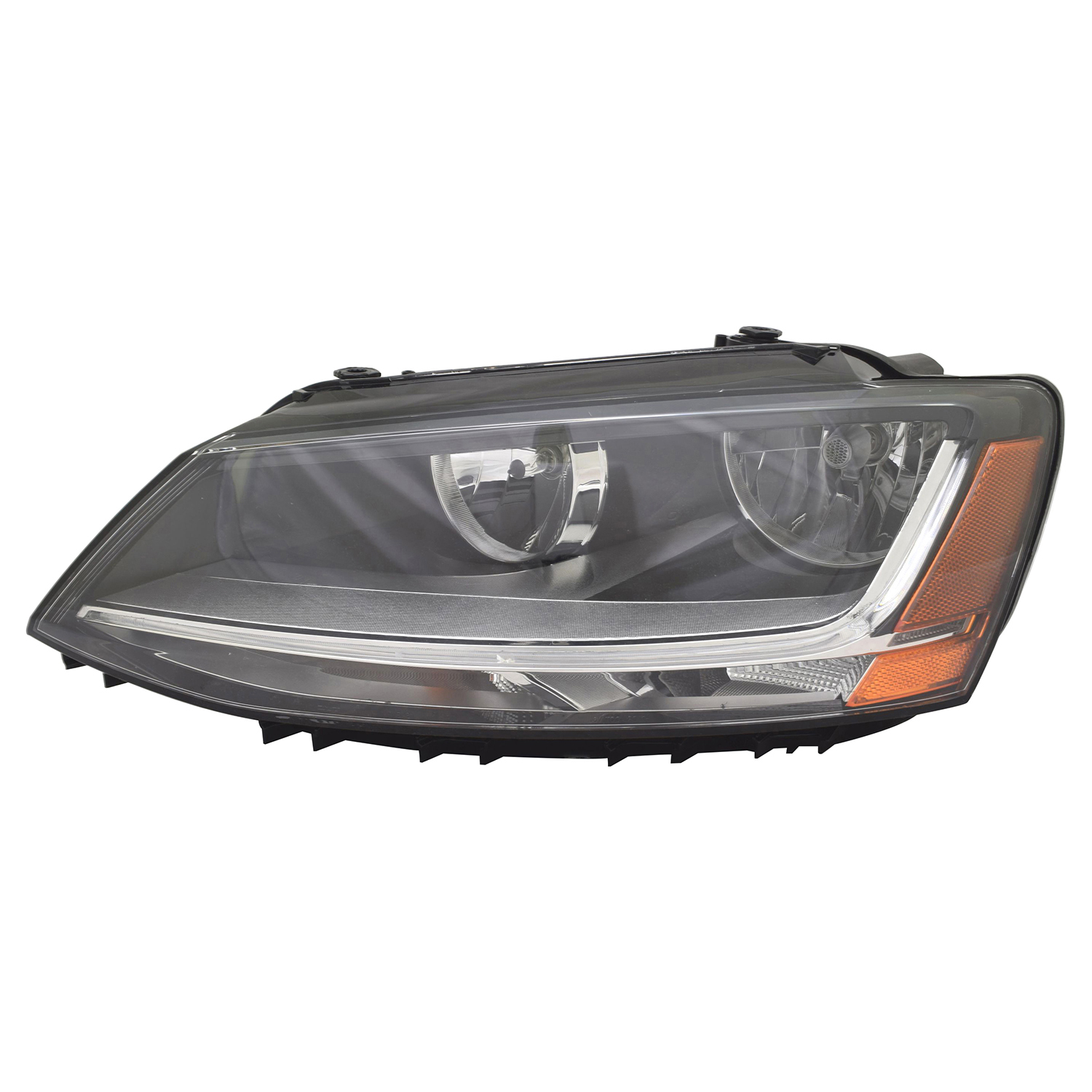 Left Driver Side Headlight For 15-18 Volkswagen Jetta; CAPA Certified