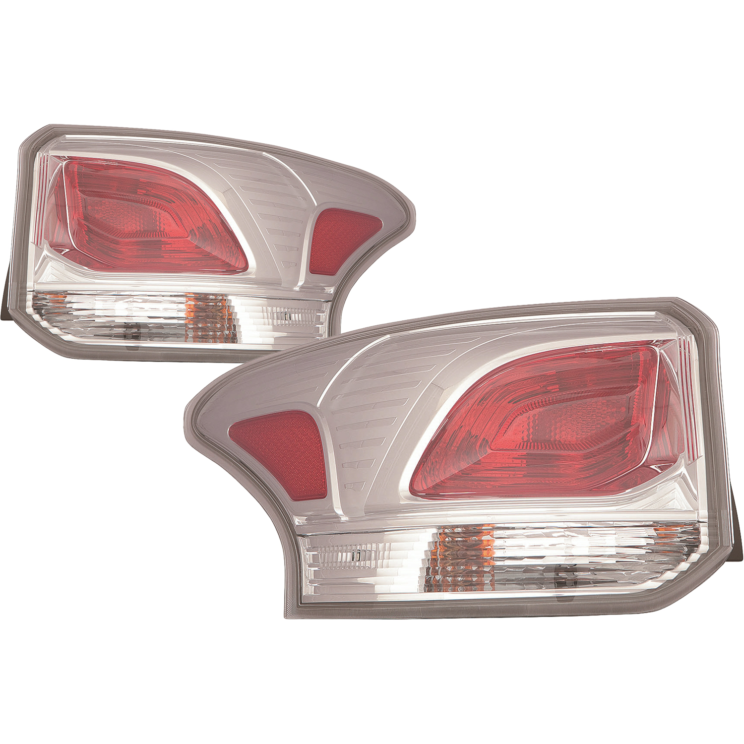 Tail Light Set For 14-15 Mitsubishi Outlander; CAPA Certified