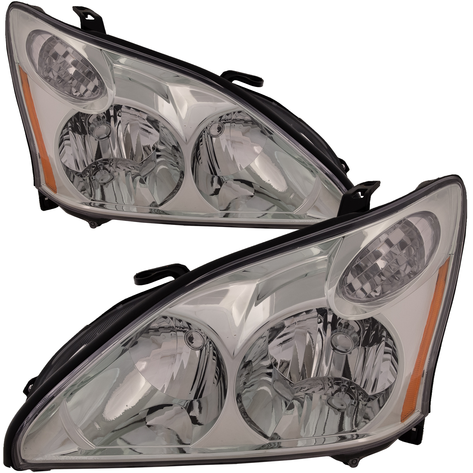 Headlight Set For 04-06 Lexus RX330, 07-09 Lexus RX350, 06-07 Lexus RX400h; CAPA Certified