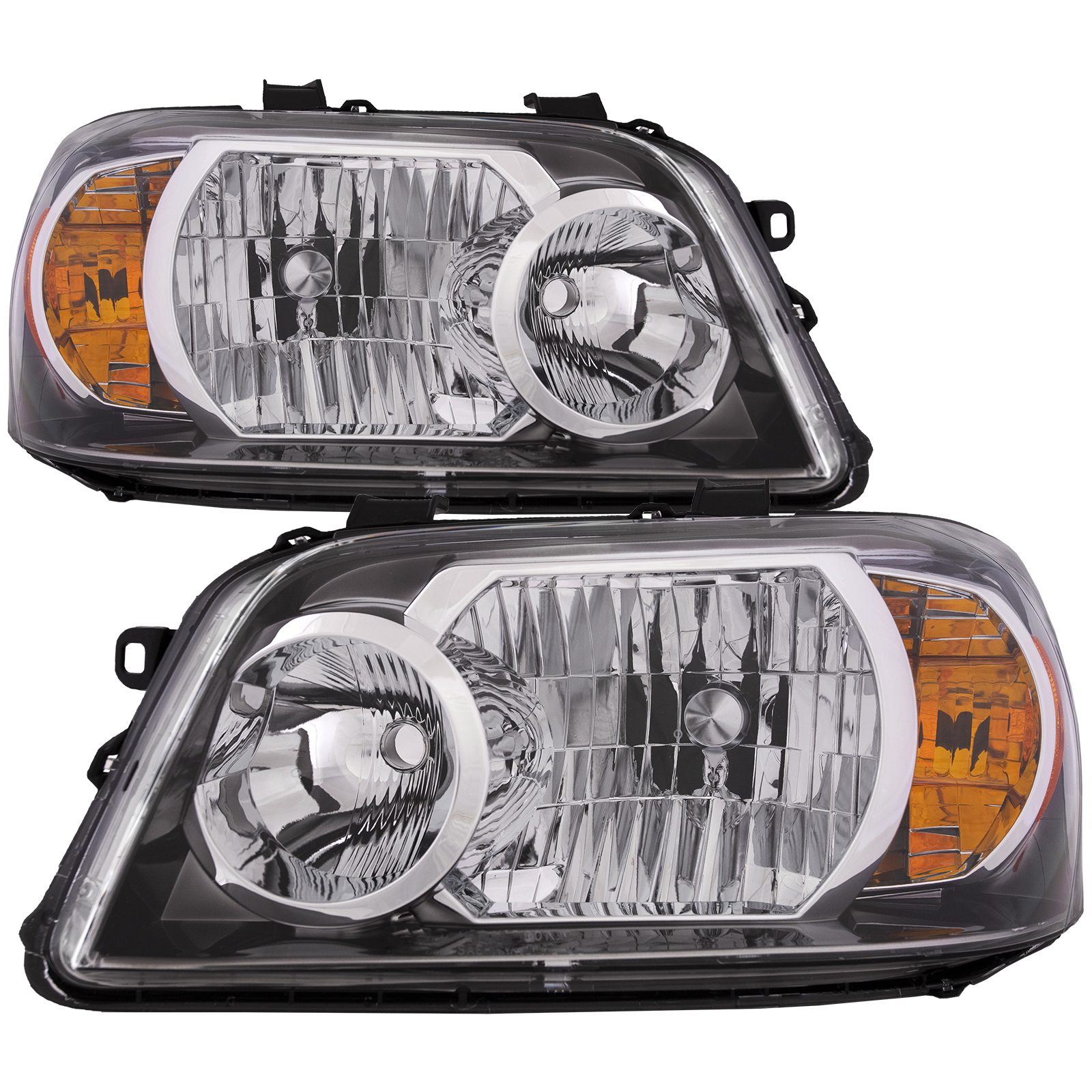 Headlight Set For 04-06 Toyota Highlander; CAPA Certified