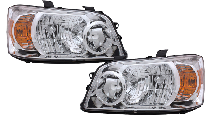 Headlight Set For 07 Toyota Highlander; CAPA Certified