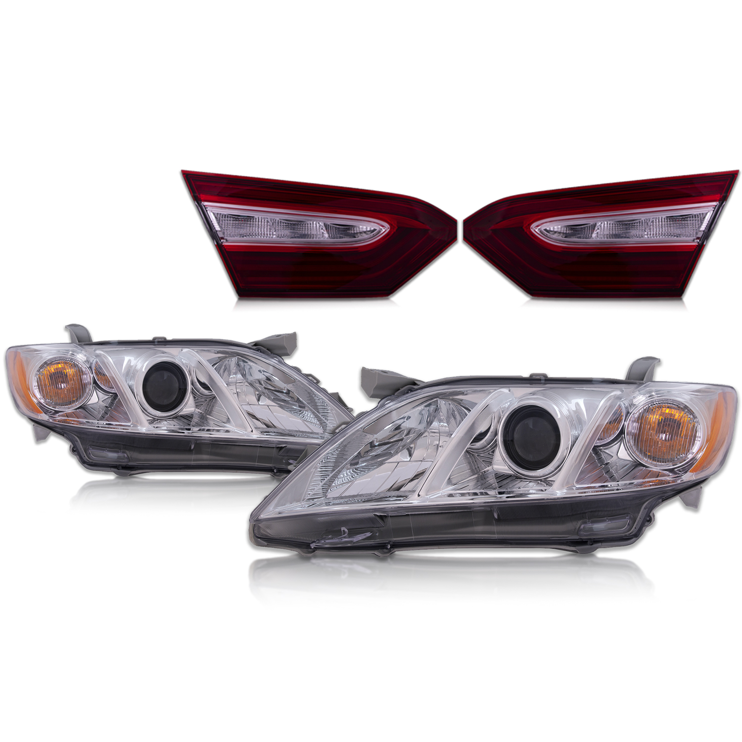 Headlight Set For 07-09 Toyota Camry; CAPA Certified
