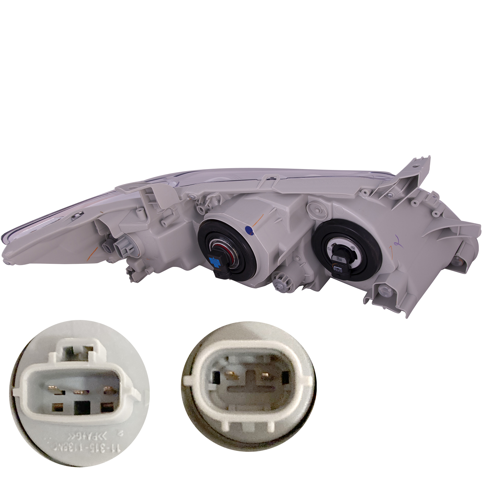 Right Passenger Side Headlight For 07-09 Toyota Camry; CAPA Certified