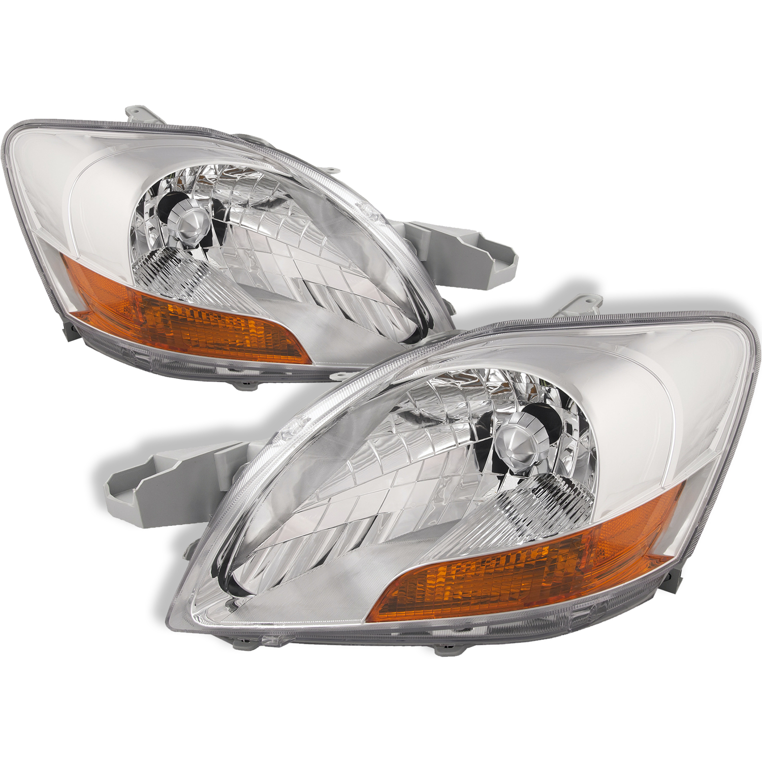 Headlight Set For 07-11 Toyota Yaris; CAPA Certified