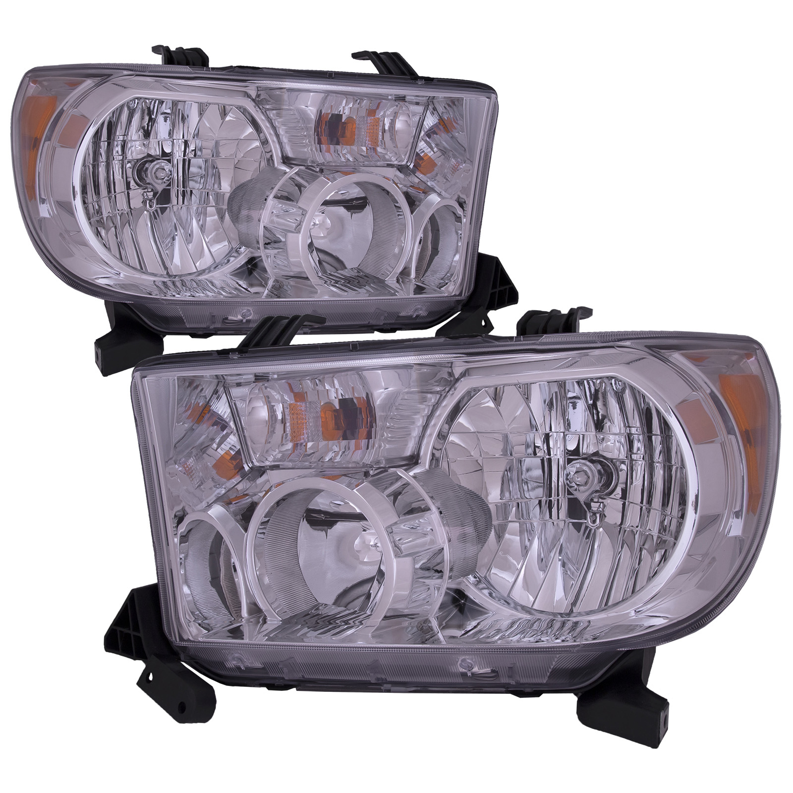 Headlight Set For 08-17 Toyota Sequoia, 07-13 Toyota Tundra; CAPA Certified