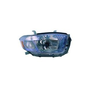 Right Passenger Side Headlight For 08-10 Toyota Highlander; CAPA Certified