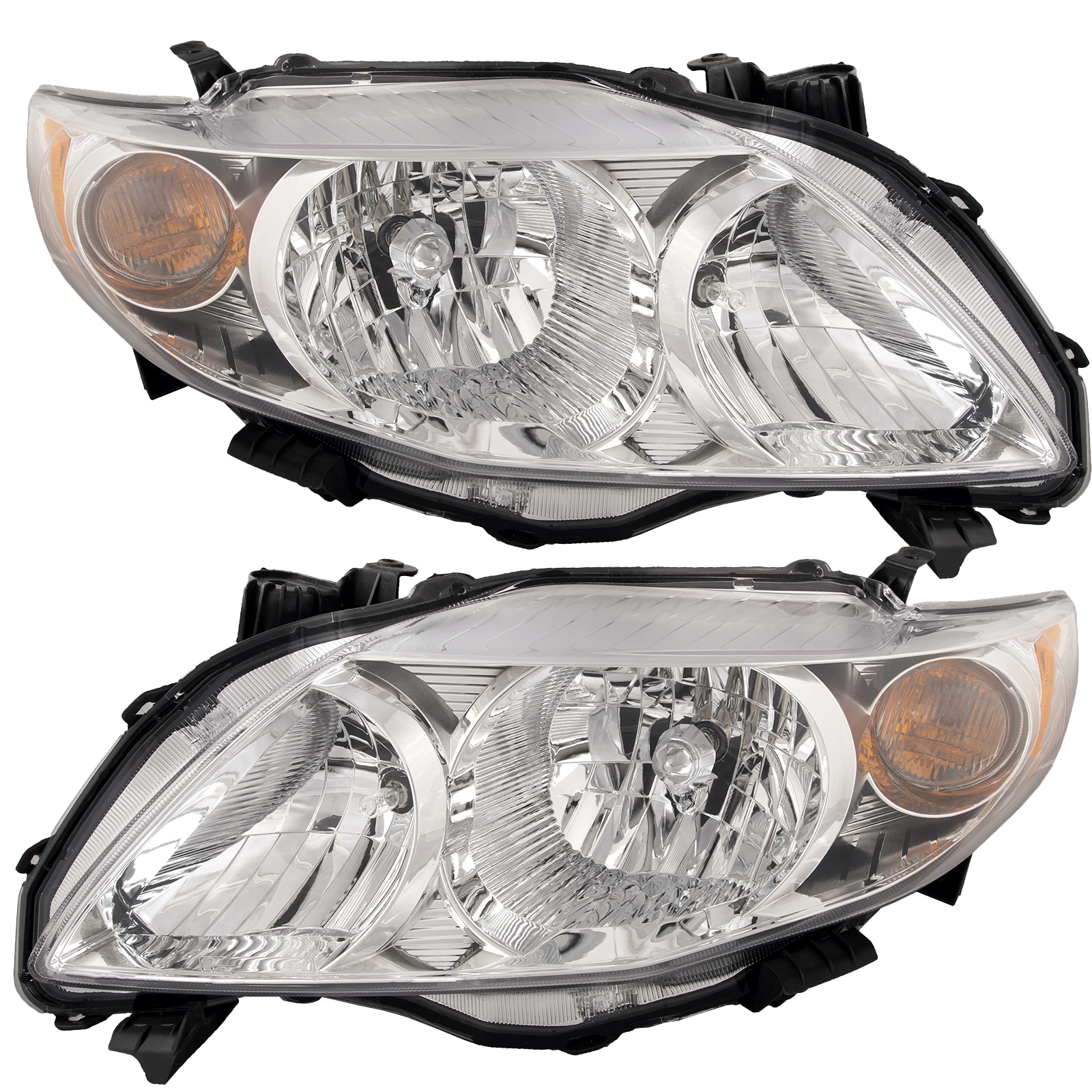 Headlight Set For 09-10 Toyota Corolla; CAPA Certified