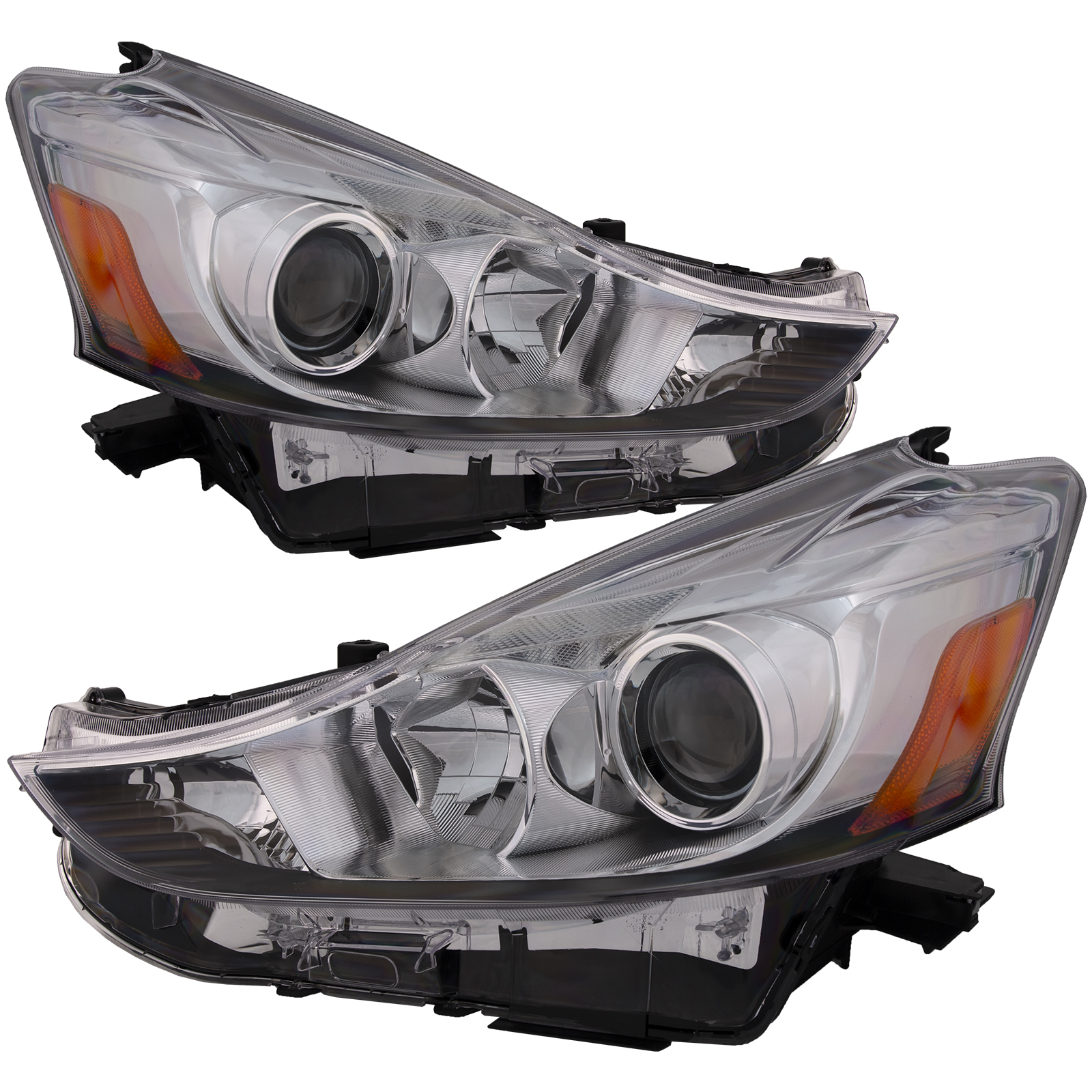Headlight Set For 15-18 Toyota Prius V; CAPA Certified