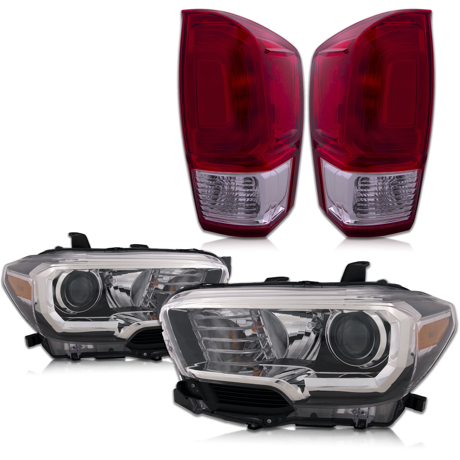 Headlight Set For 16-17 Toyota Tacoma; CAPA Certified