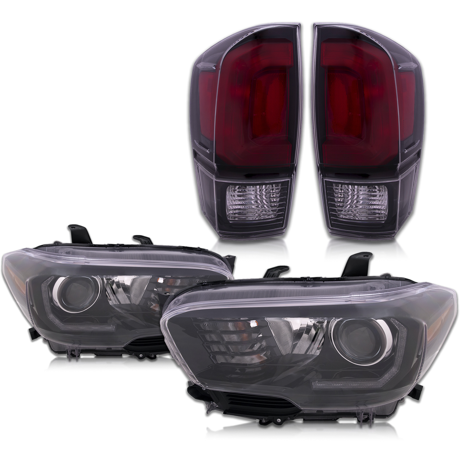 Headlight Set For 16-19 Toyota Tacoma; CAPA Certified
