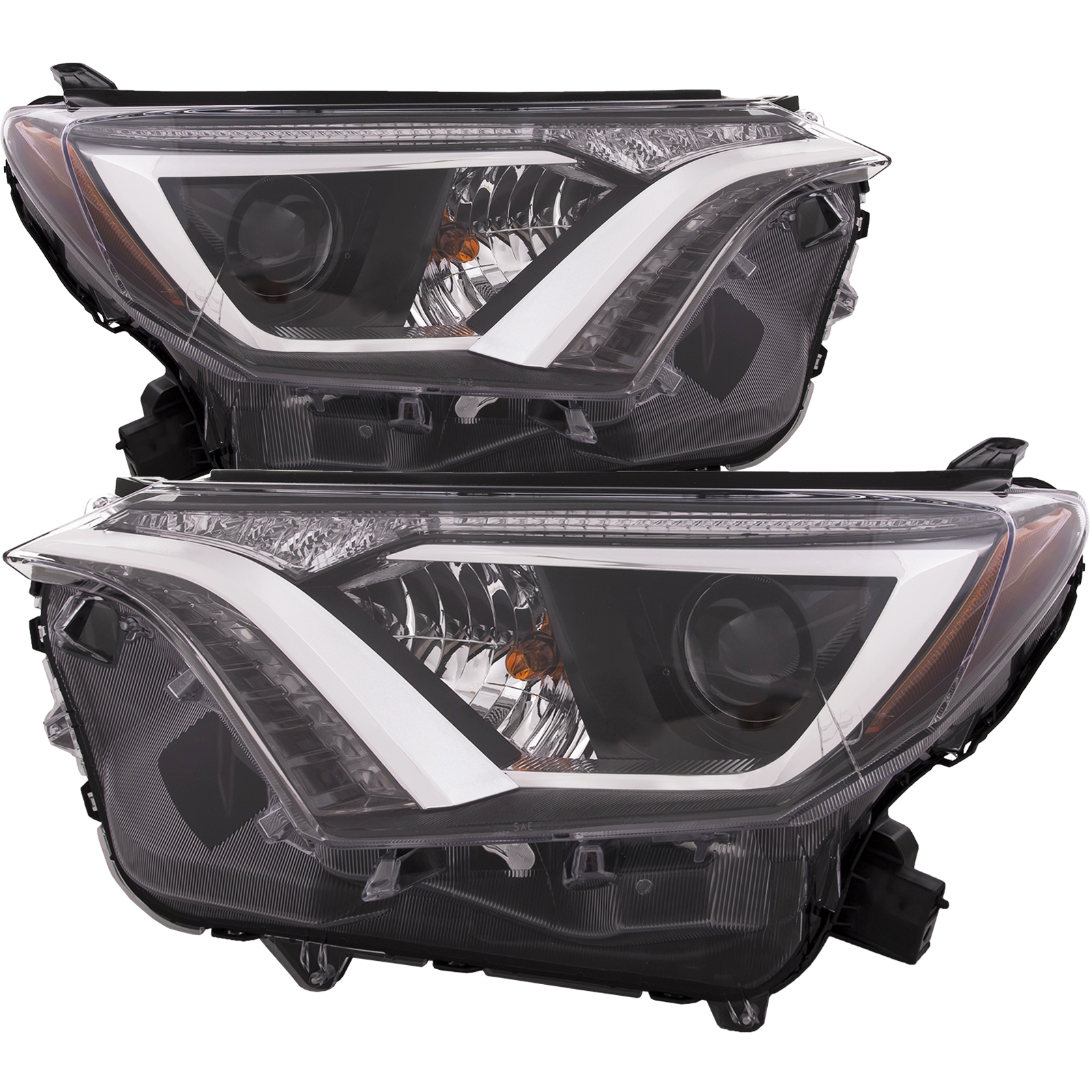 Headlight Set For 16-18 Toyota RAV4; CAPA Certified
