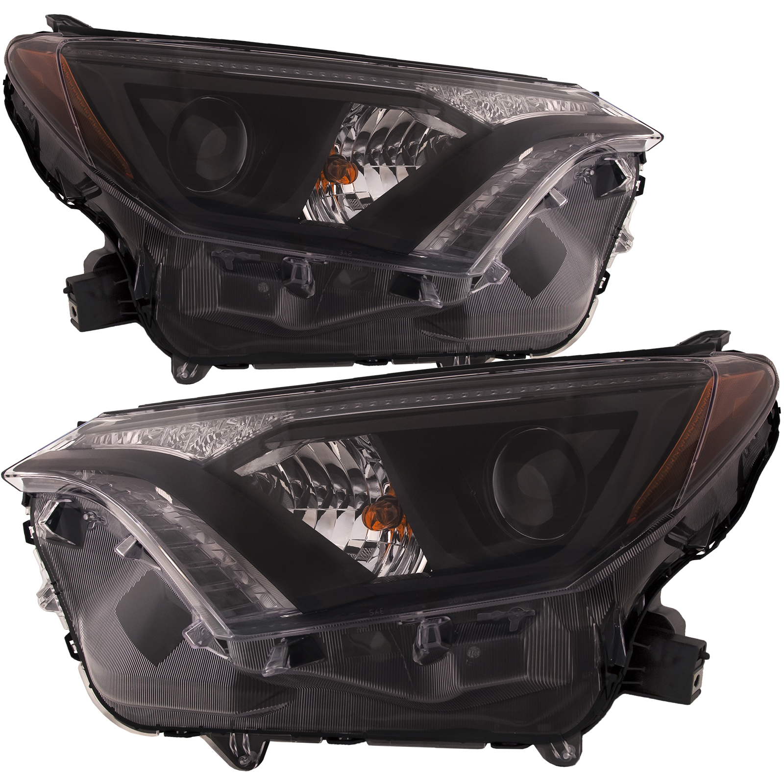 Headlight Set For 16-18 Toyota RAV4; CAPA Certified