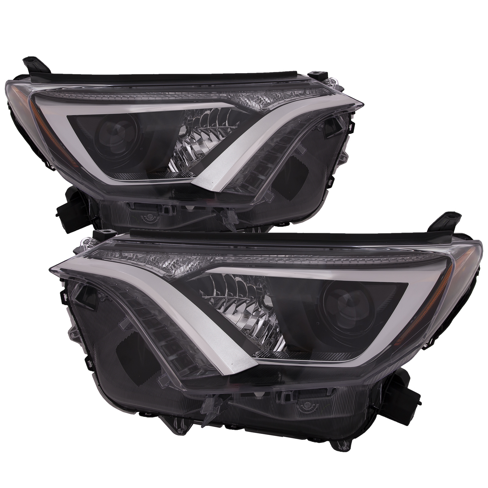 Headlight Set For 16-18 Toyota RAV4; CAPA Certified