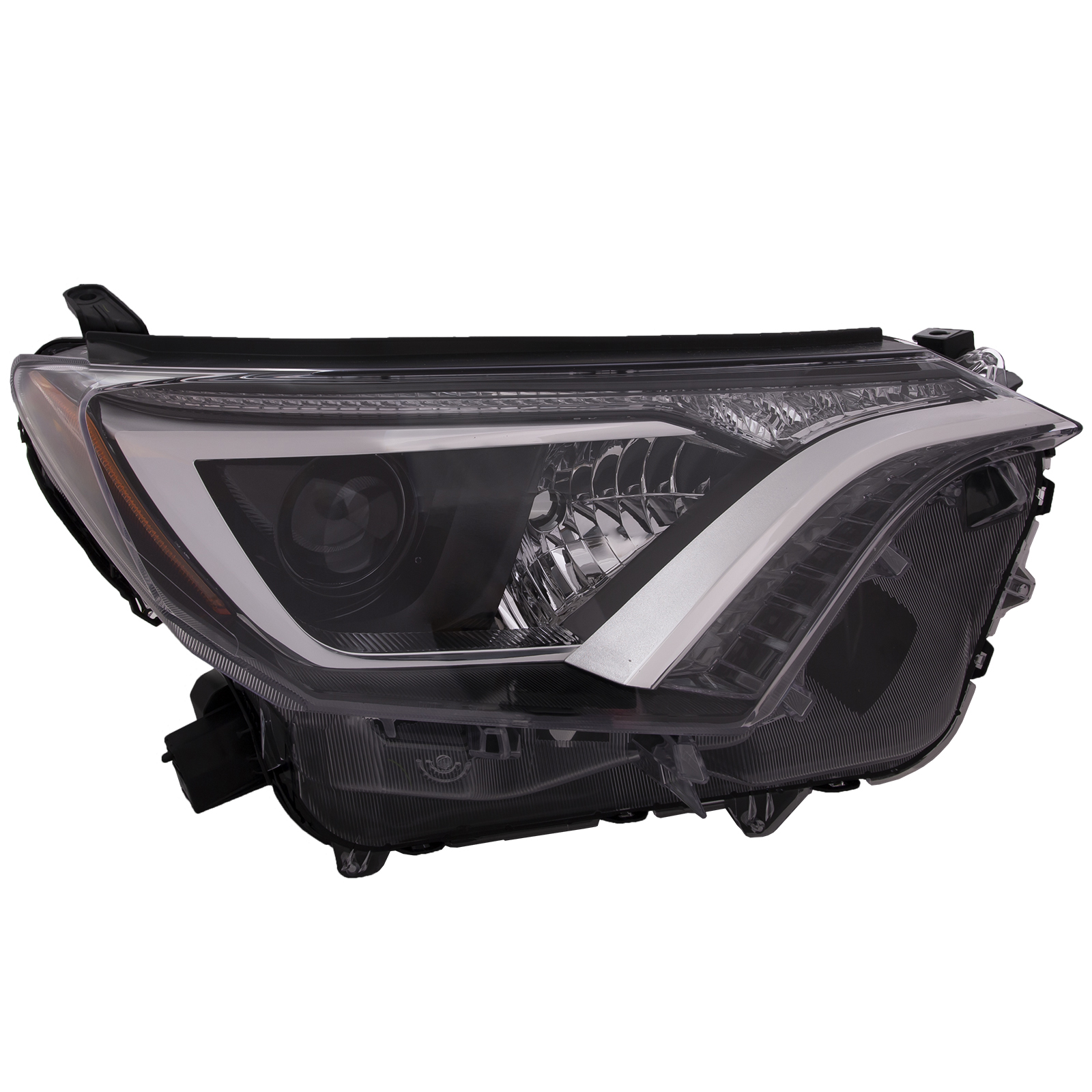 Right Passenger Side Headlight For 16-18 Toyota RAV4; CAPA Certified
