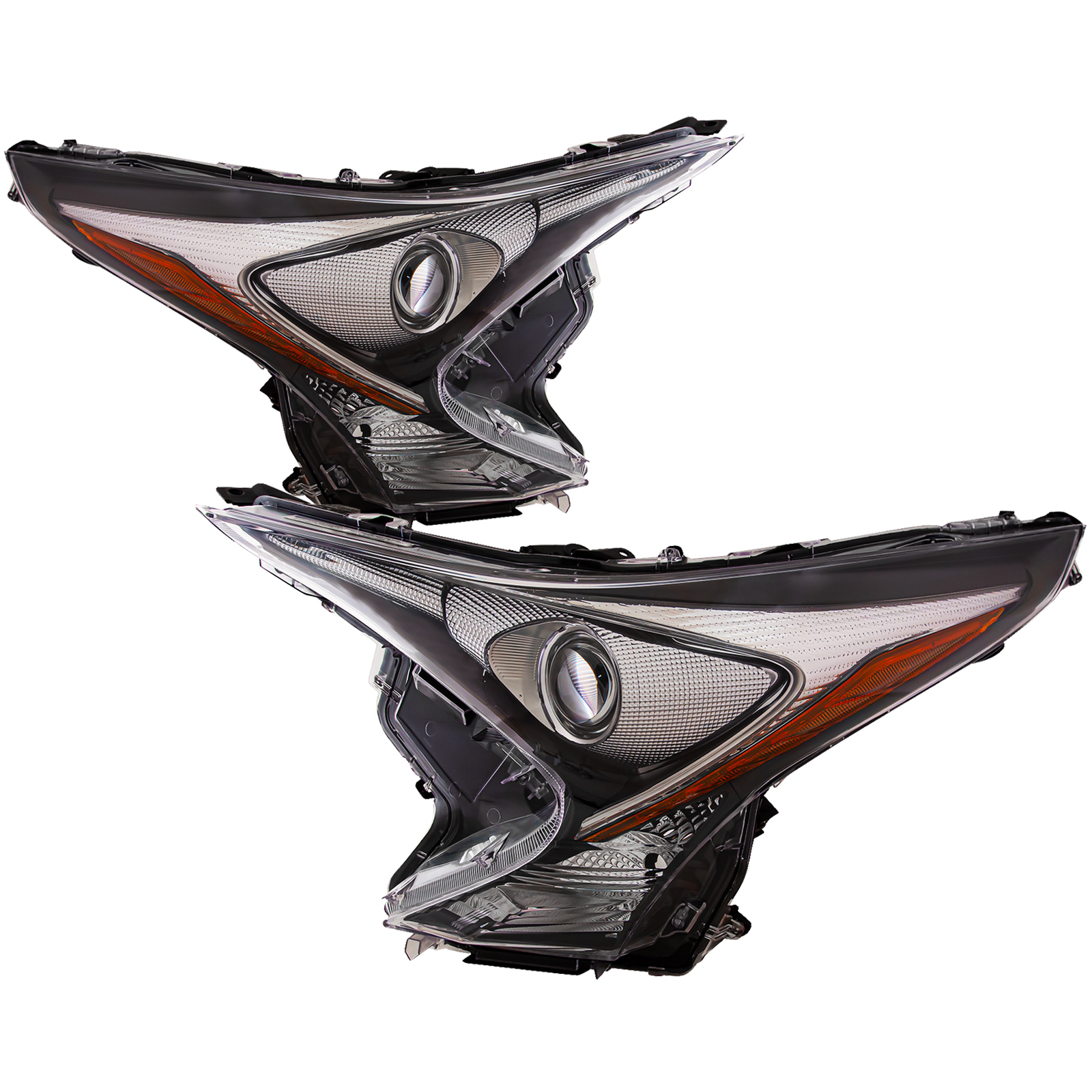 Headlight Set For 16-18 Toyota Prius; CAPA Certified