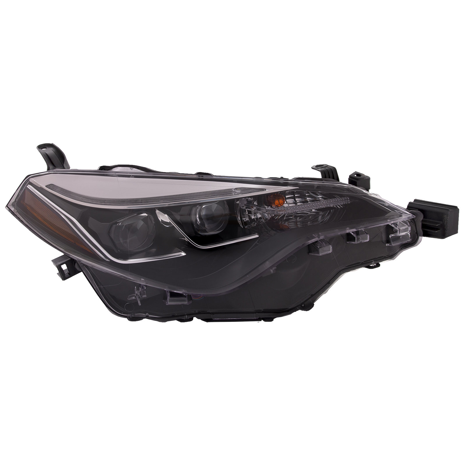 Right Passenger Side Headlight For 17-19 Toyota Corolla; CAPA Certified