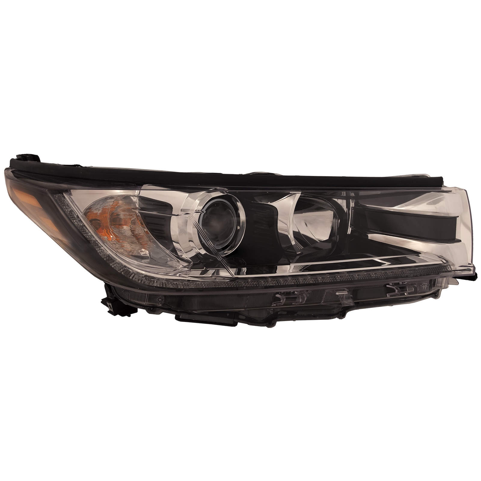 Right Passenger Side Headlight For 19 Toyota Highlander; CAPA Certified