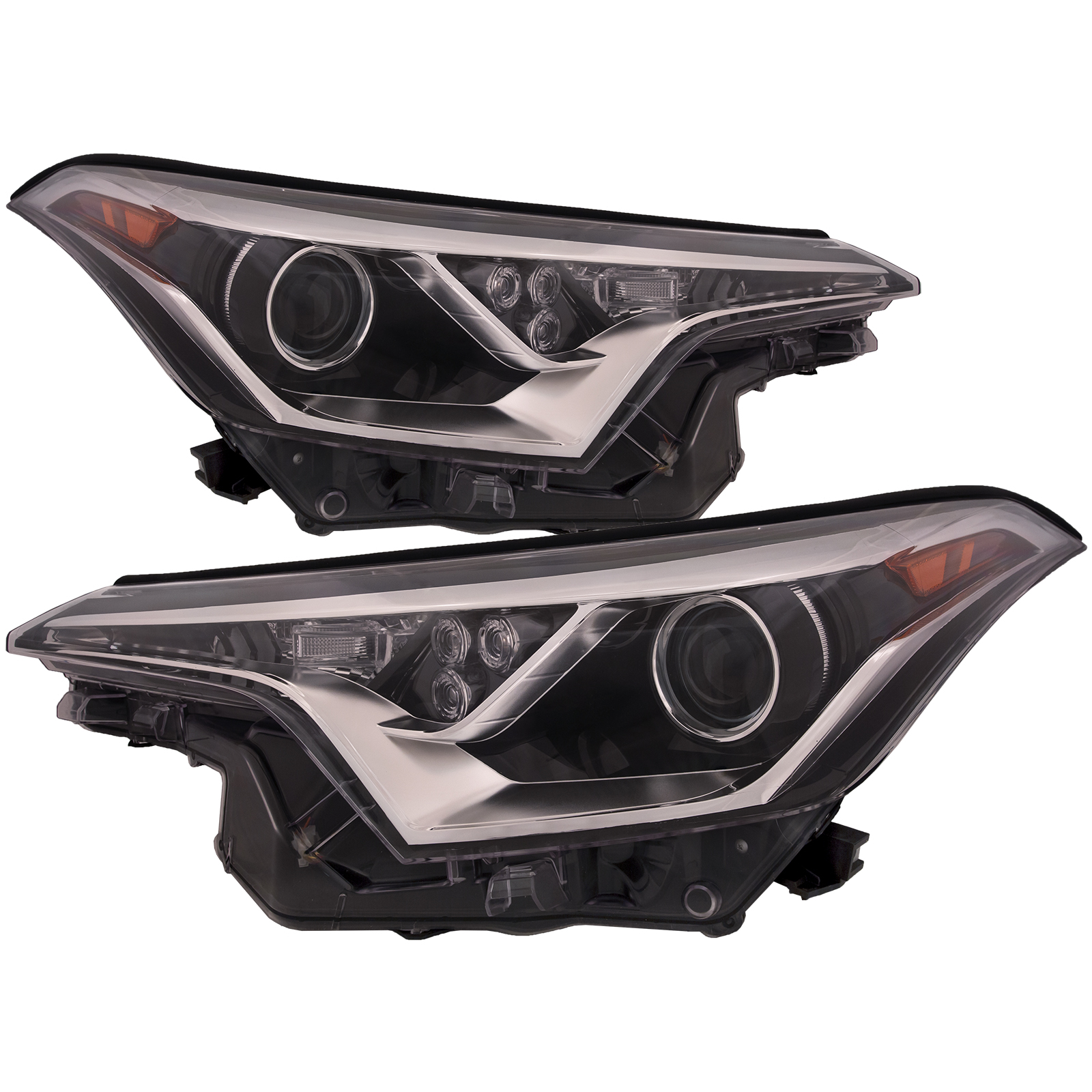 Headlight Set For 18-19 Toyota C-HR; CAPA Certified
