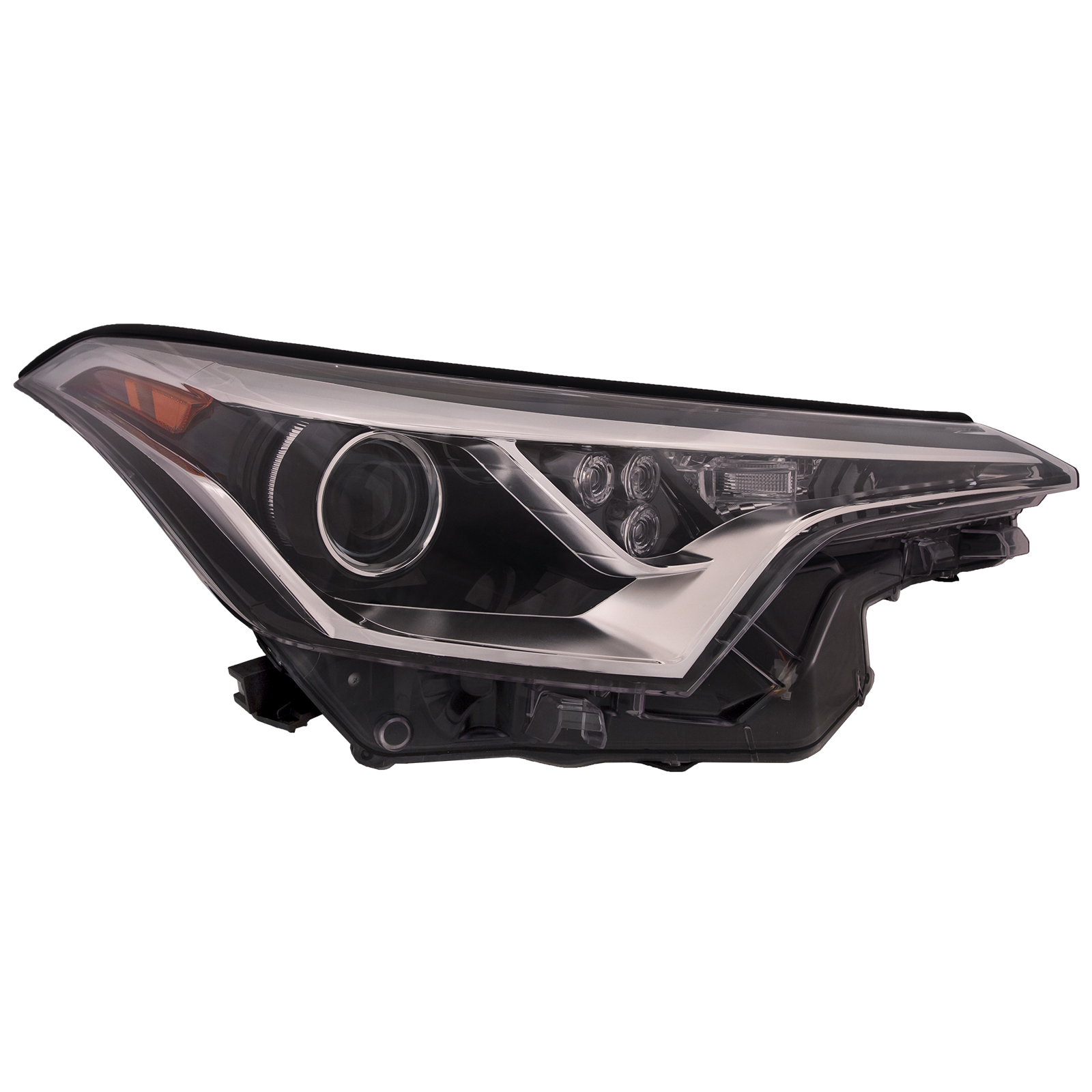 Right Passenger Side Headlight For 18-19 Toyota C-HR; CAPA Certified