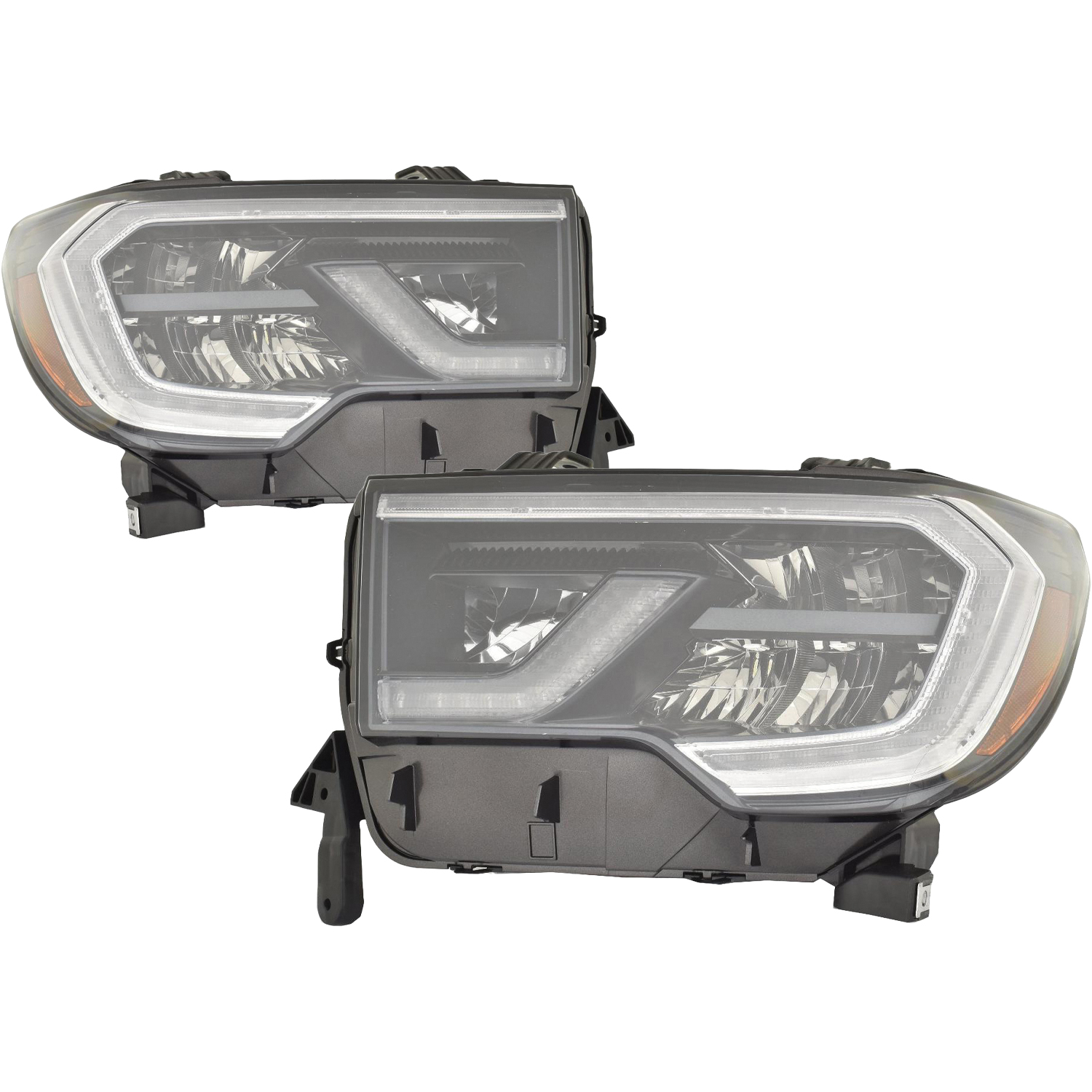 Headlight Set For 18-22 Toyota Sequoia; CAPA Certified