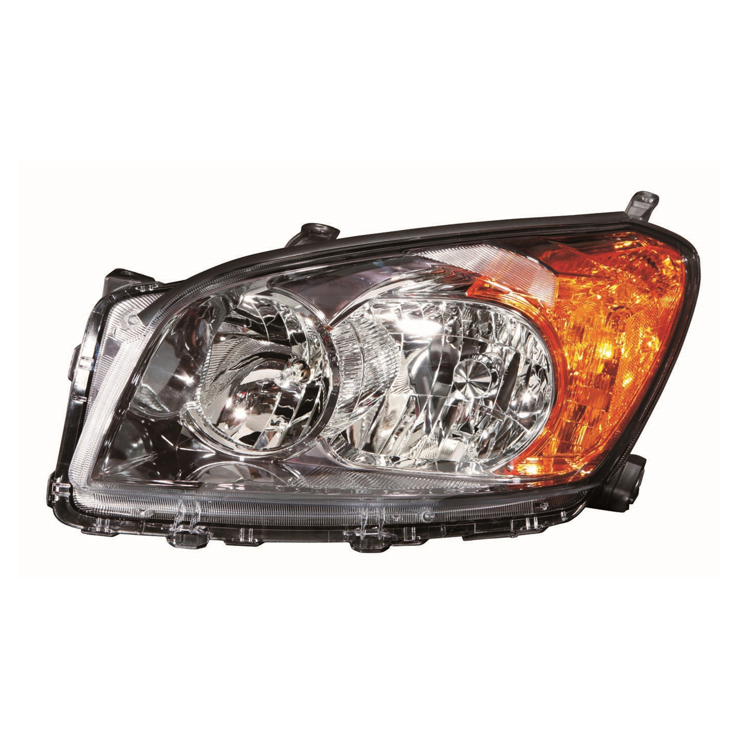 Left Driver Side Headlight For 09-12 Toyota RAV4; CAPA Certified