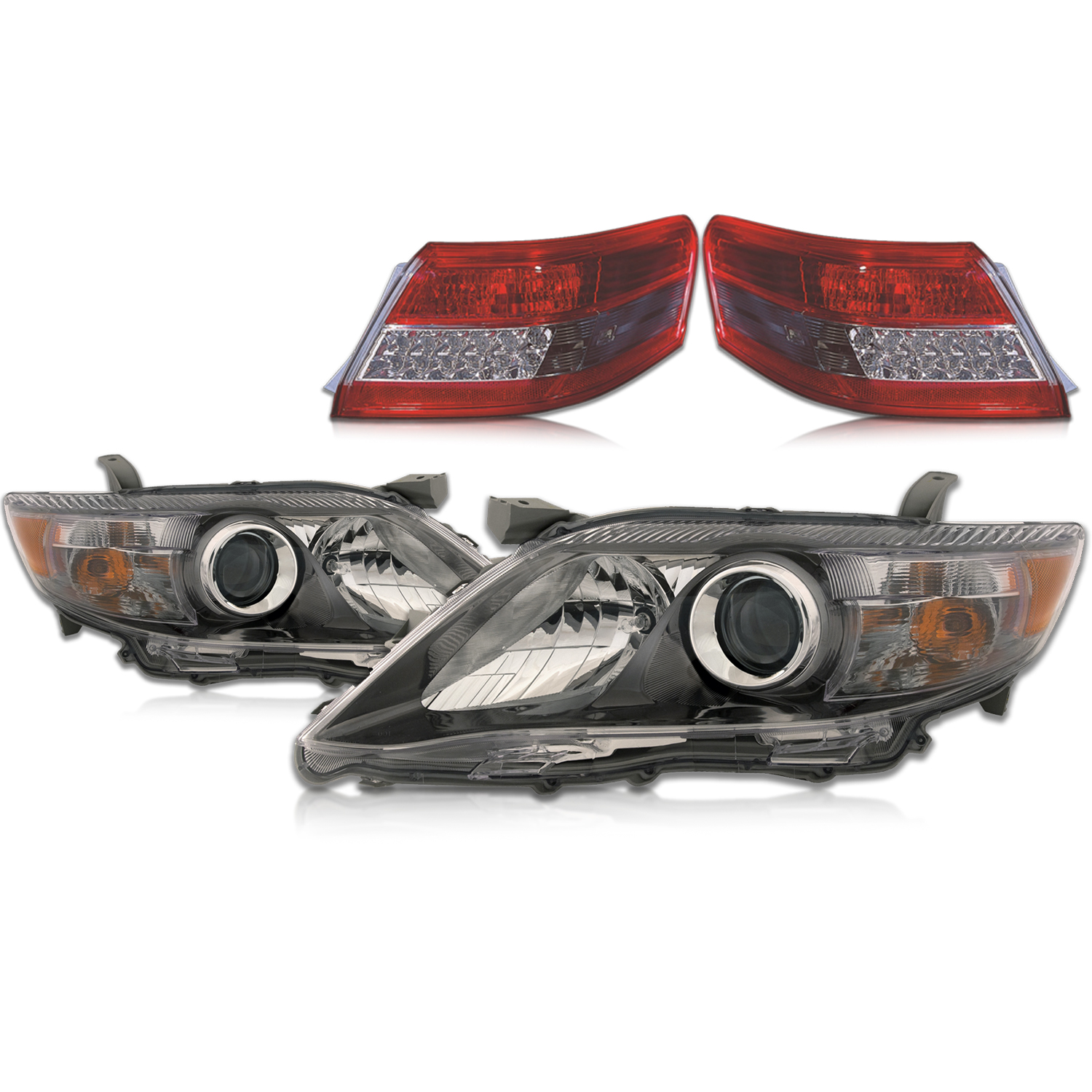 Headlight Set For 10-11 Toyota Camry; CAPA Certified