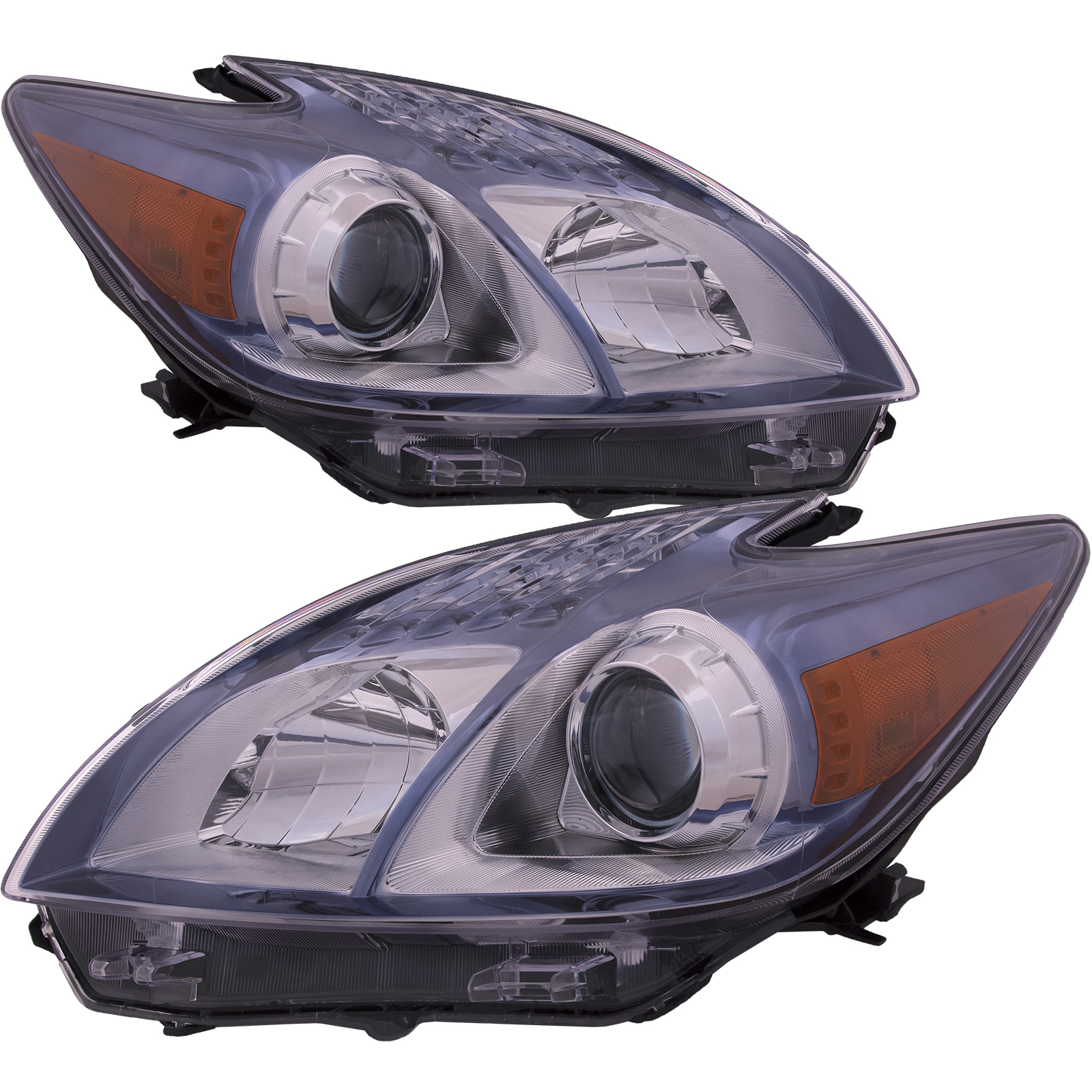 Headlight Set For 12-15 Toyota Prius Plug-In; CAPA Certified